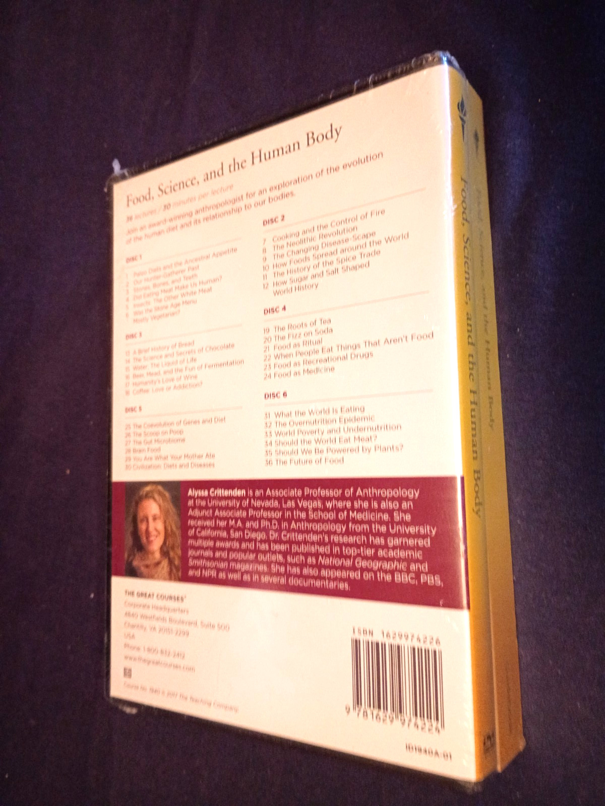 Teaching Co Great Courses DVDs : FOOD, SCIENCE & the HUMAN BODY new