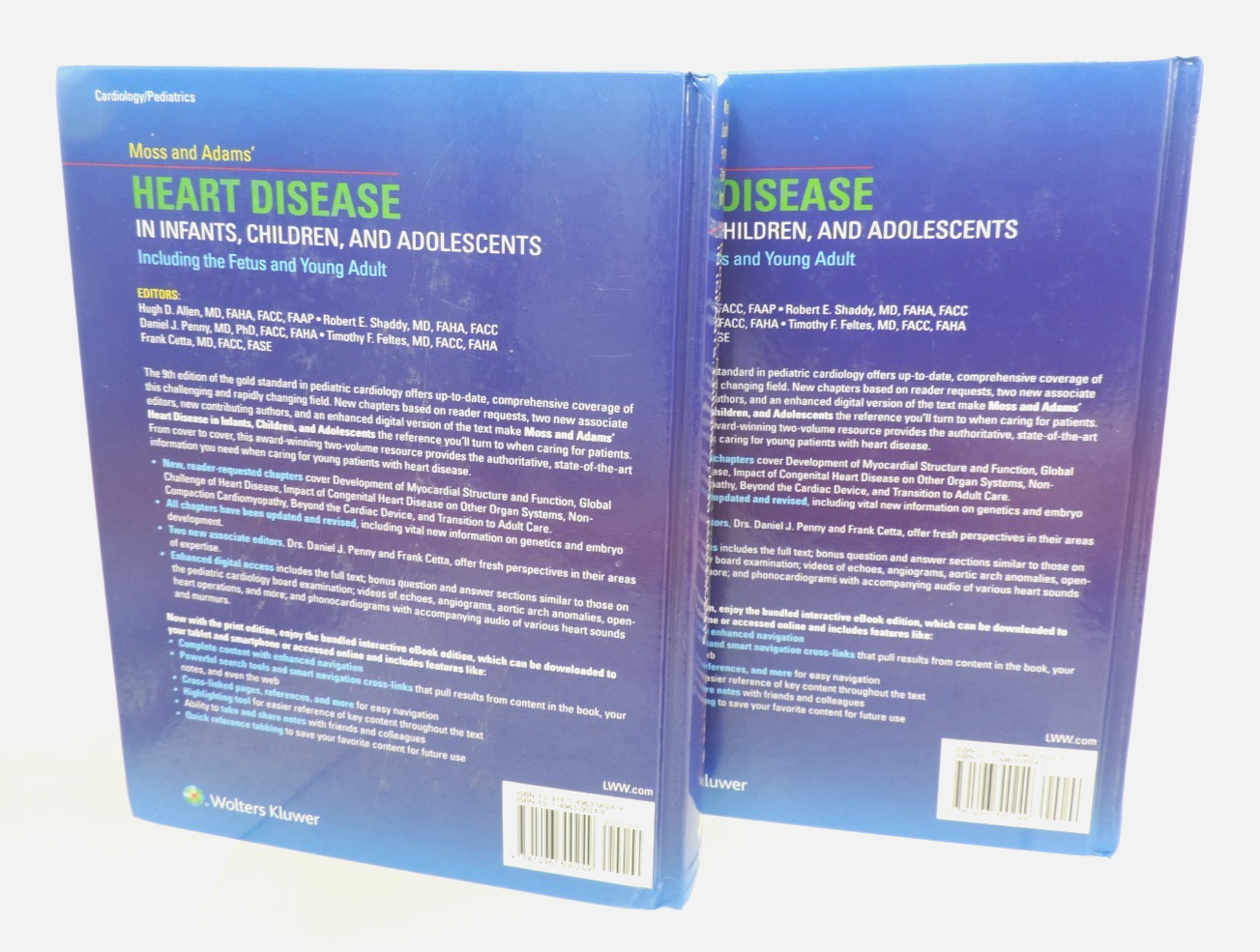 Moss and Adams’ Heart Disease Vol I & Vol II Set 9th Edition (2016) Wolters Kl..