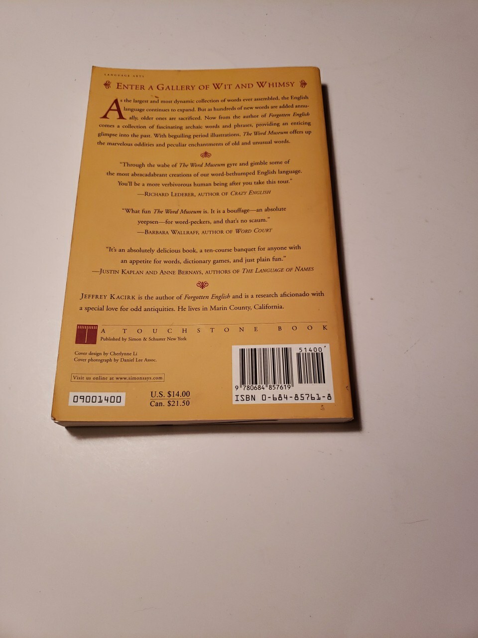 The Word Museum: The Most Remarkable English Words Ever Forgotten (Paperback or