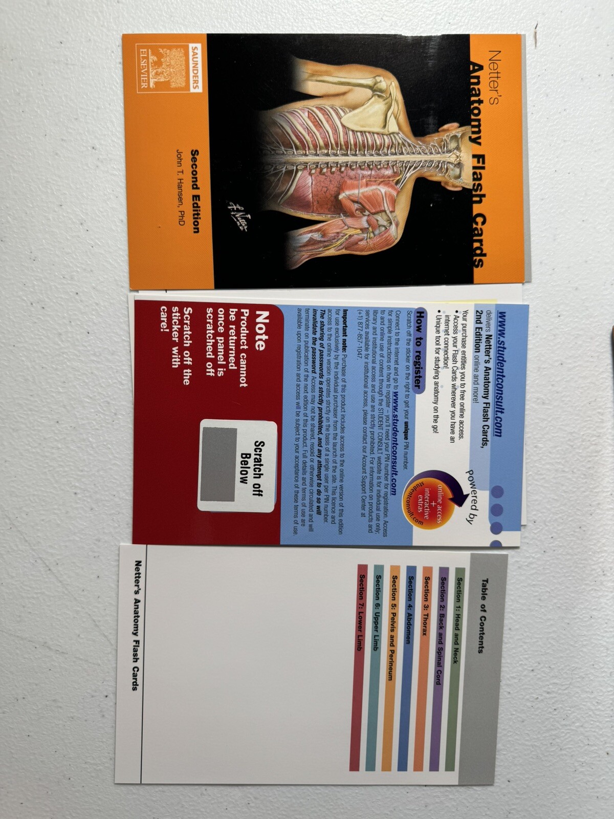 Netter’s Anatomy Flash Cards 2nd Edition – with Student Consult Online Access