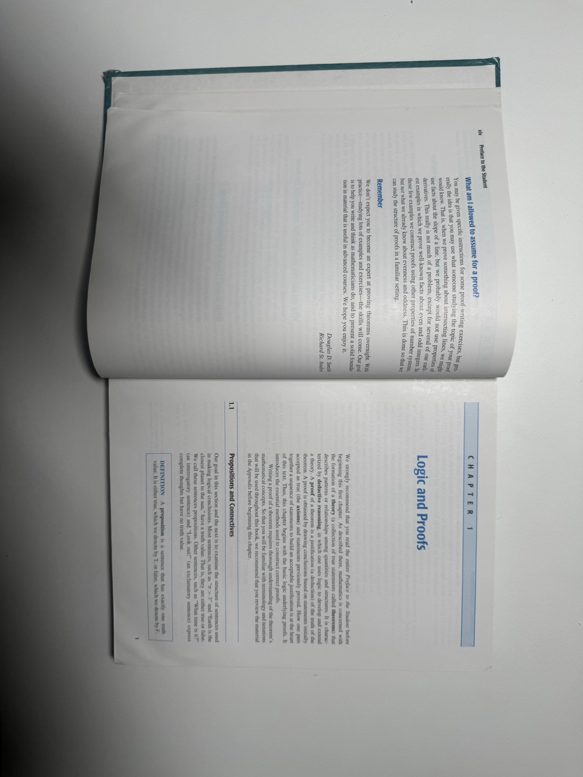 Transition to Advanced Mathematics by Richard St. Andre, Douglas Smith and…