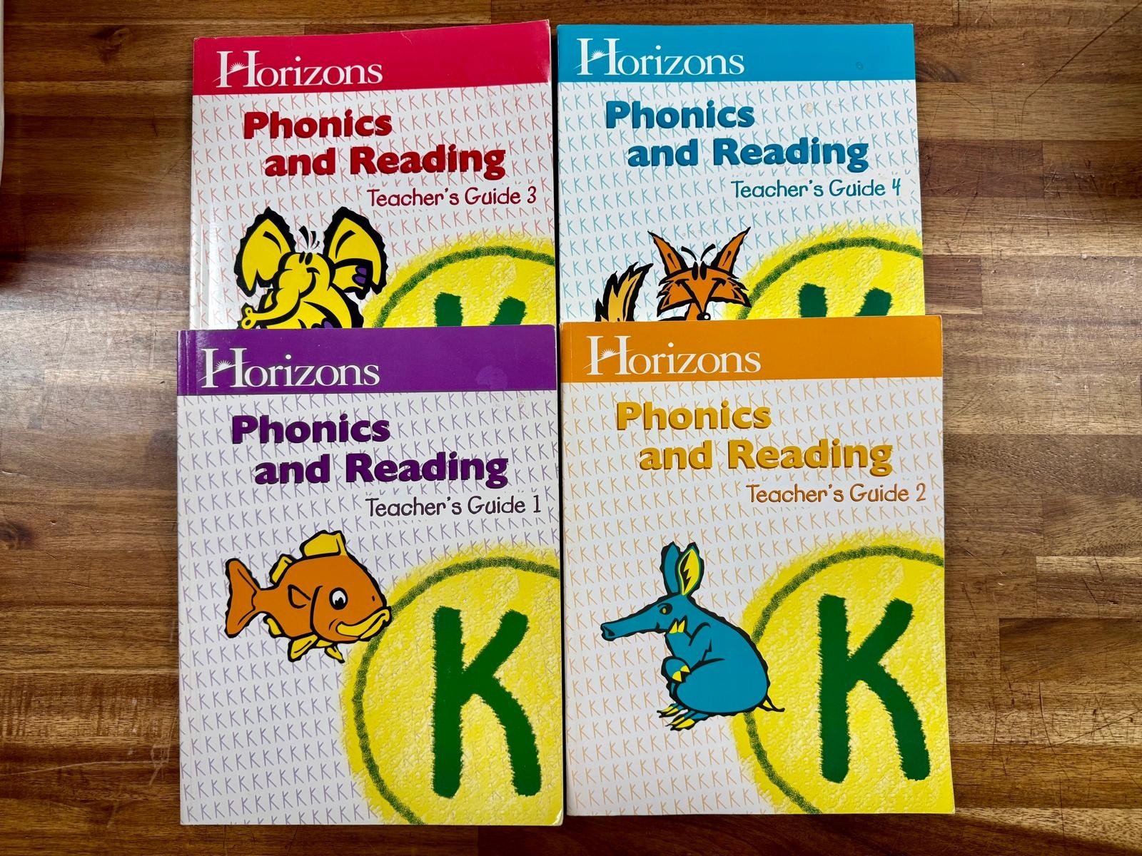 Horizons Phonics and Reading K Teacher’s Guides 1-4 Full Set