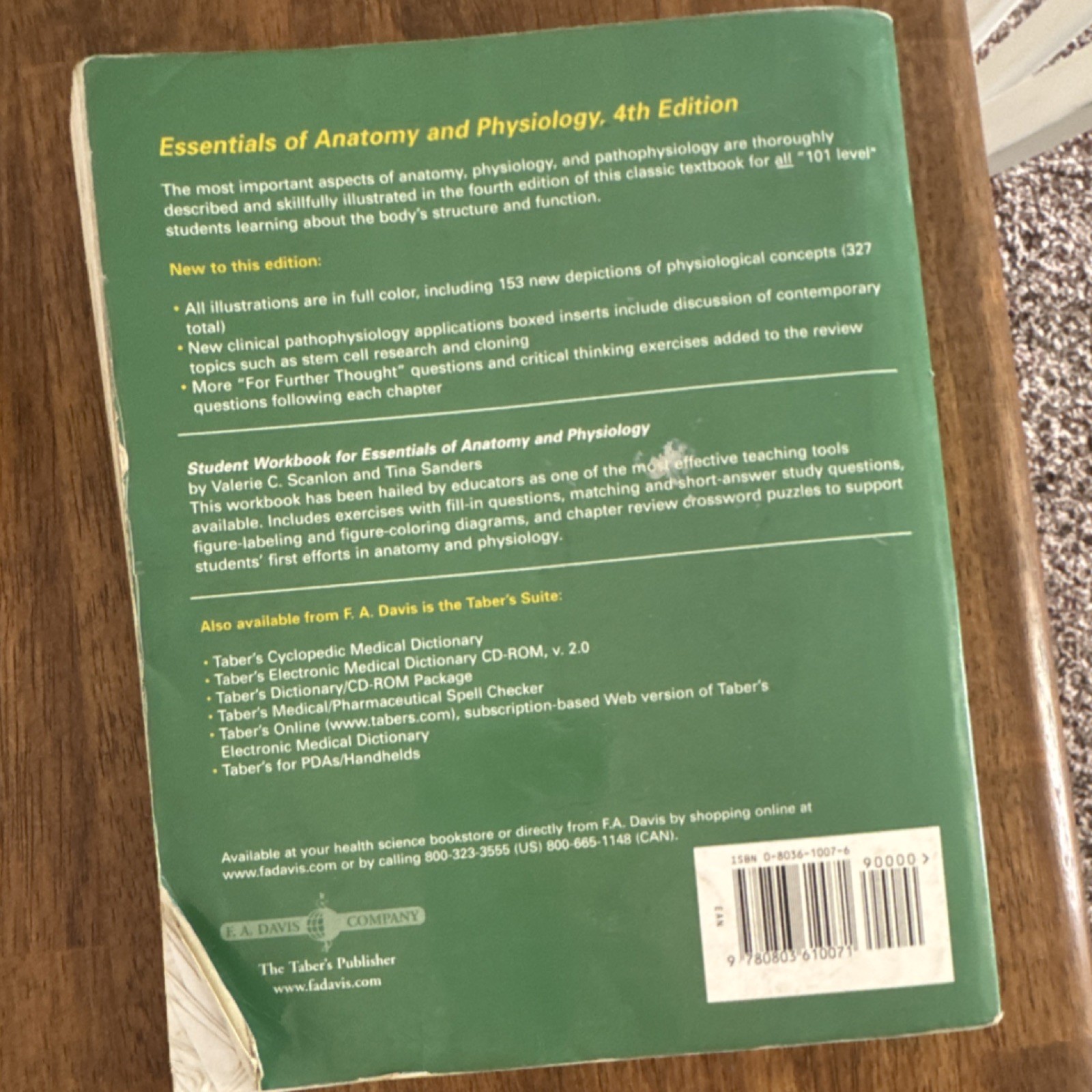 F. A. Davis Company Essentials of Anatomy & Physiology Fourth Edition Full Color