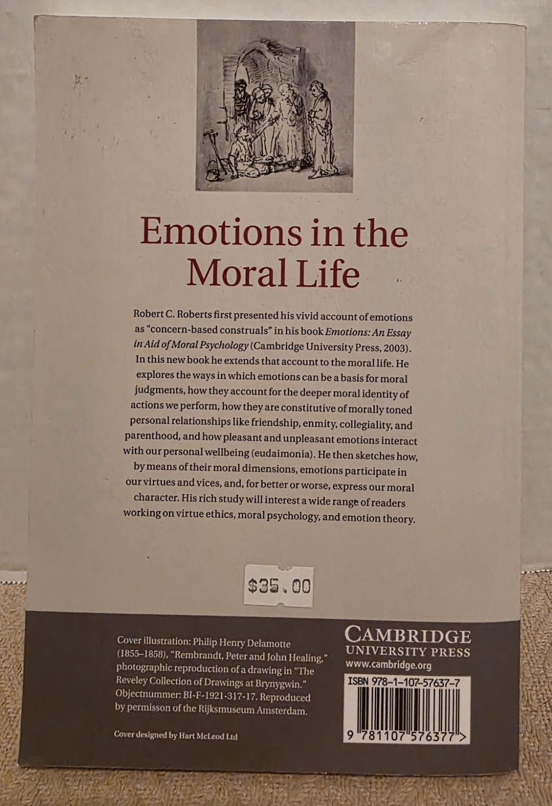Emotions in the Moral Life by Robert C. Roberts (2015, TPB) – Virtue, Philosophy