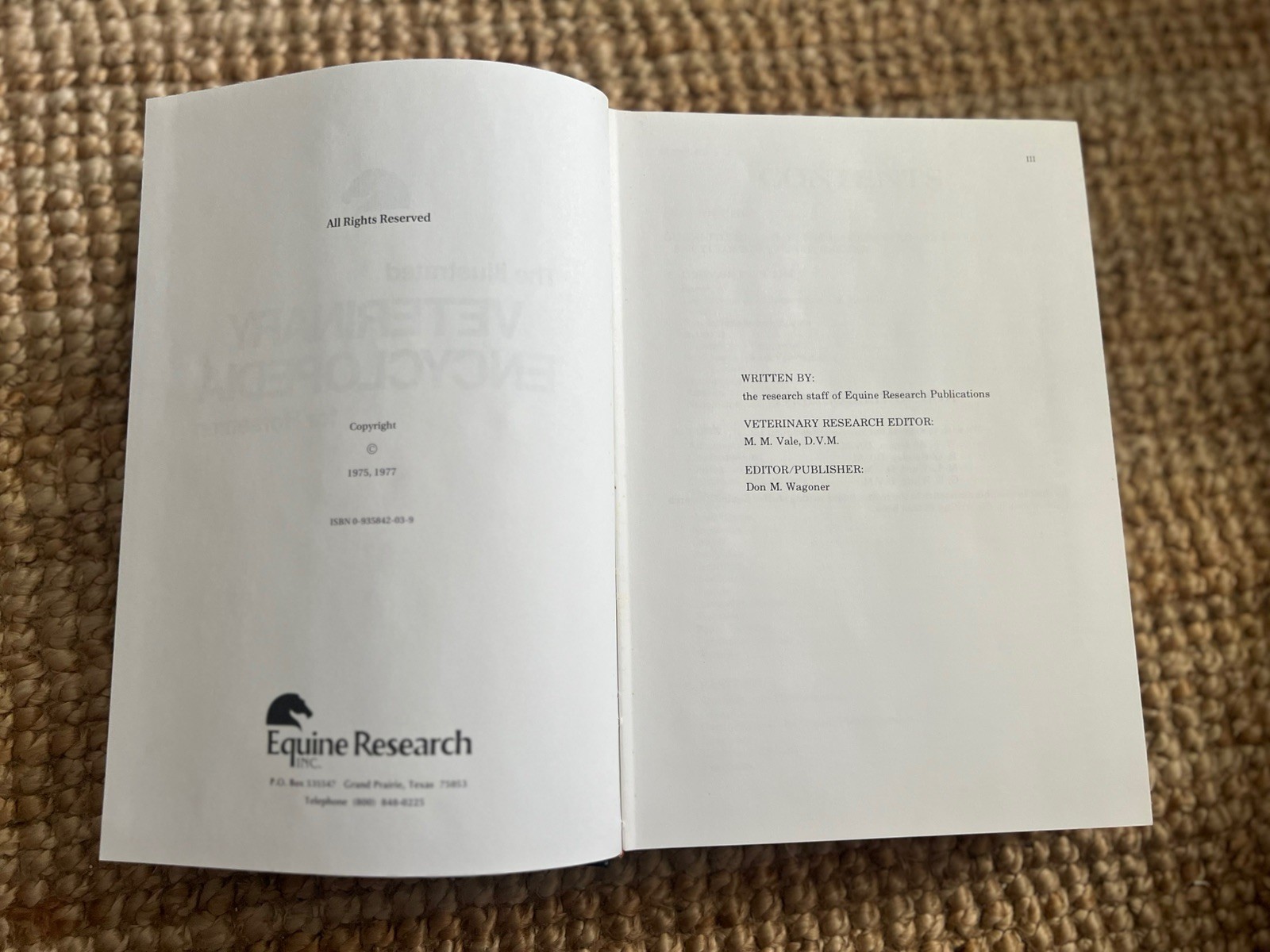 THE ILLUSTRATED VETERINARY ENCYCLOPEDIA FOR HORSEMEN