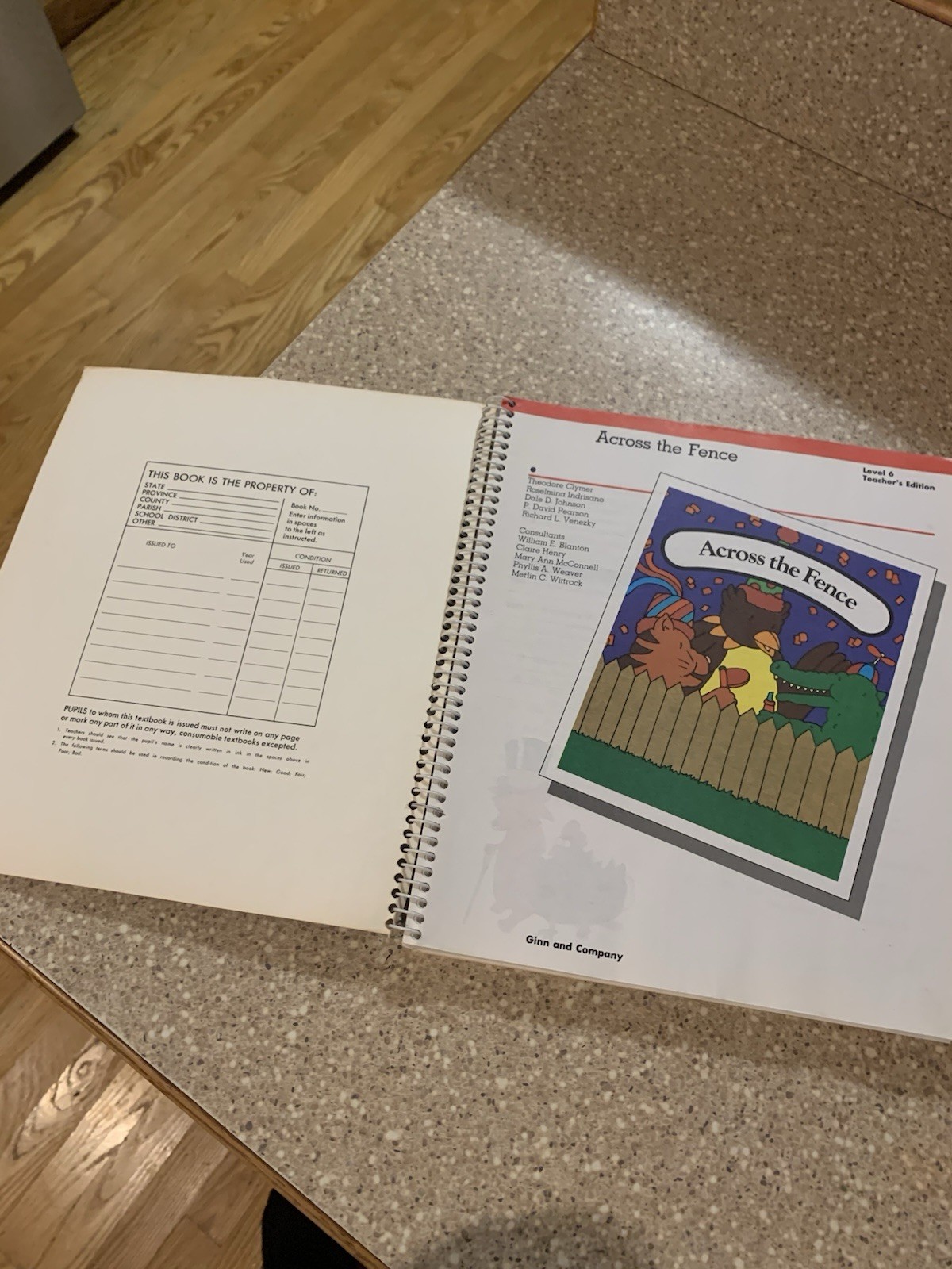 Vintage Teacher’s Edition 1985 – Ginn Across The Fence Grade 1