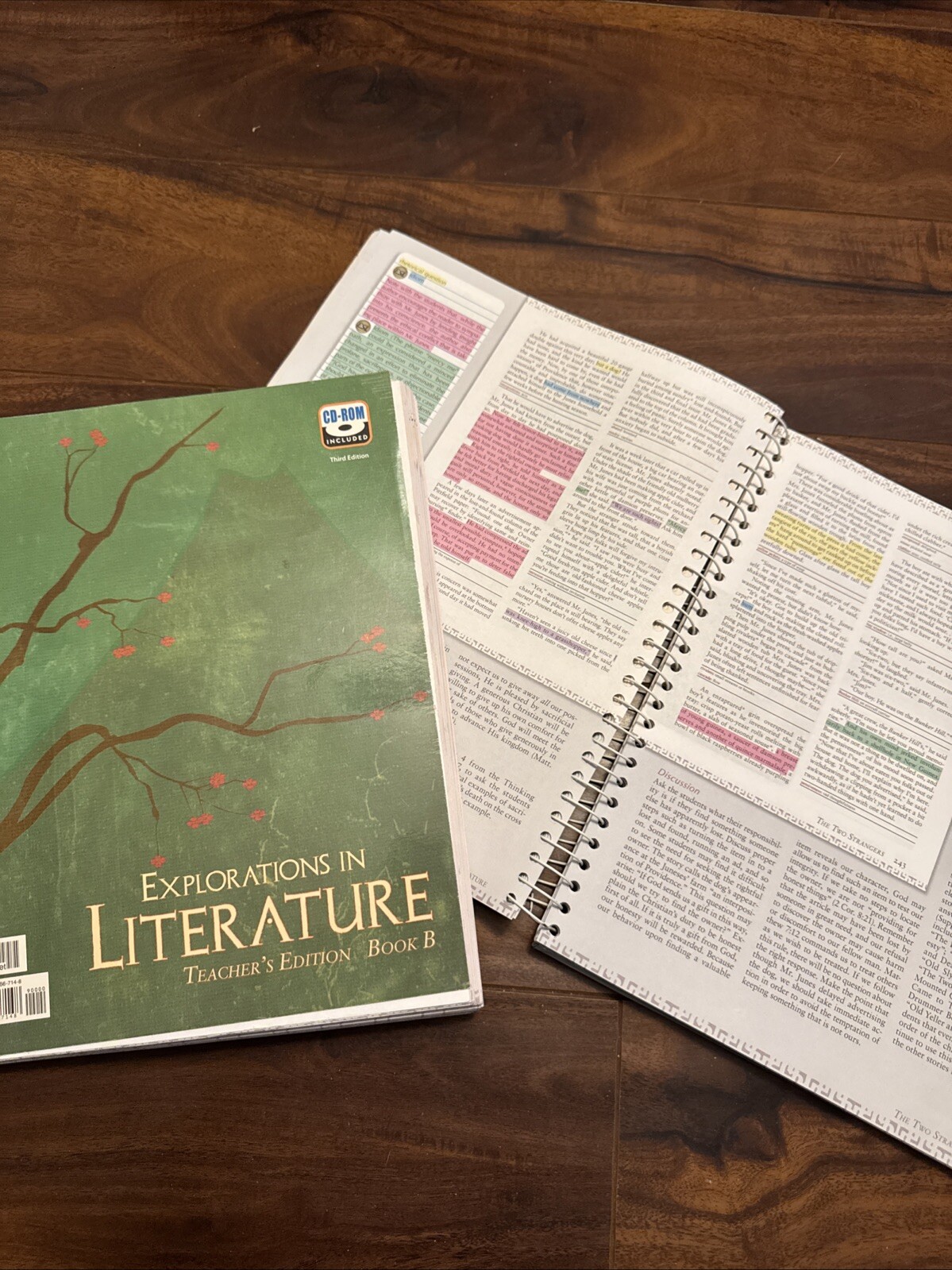 BJU Grade 7 Explorations In Literature FULL SET – student text, CD, TEs, tests!