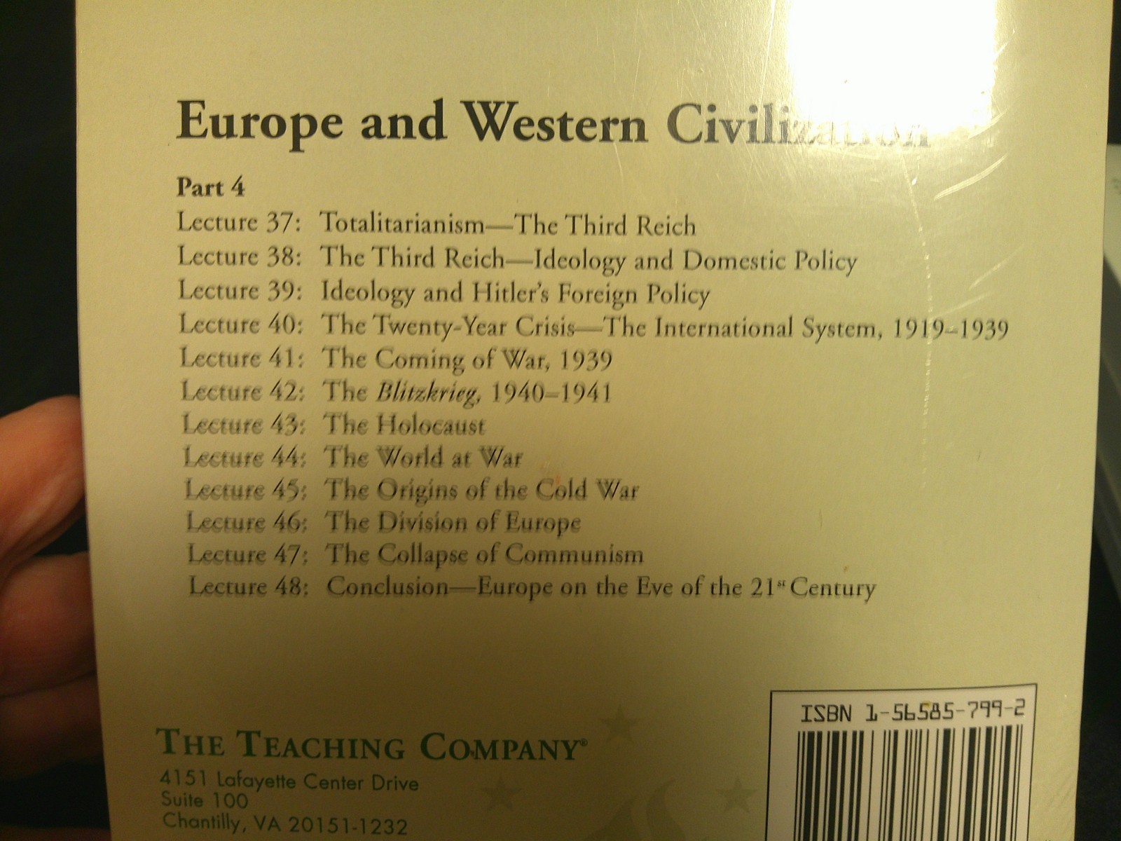 The Great Courses The Teaching Company NEW Sealed Europe History Modern