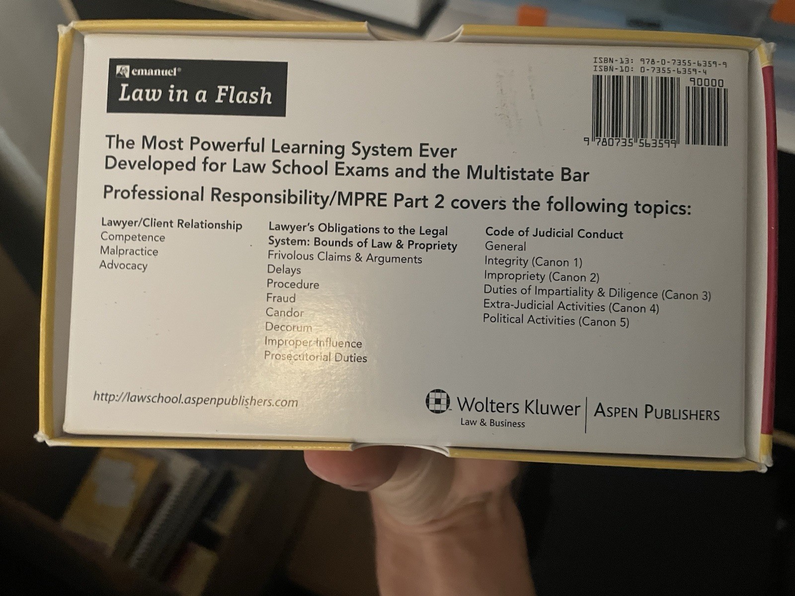 Law in a Flash Cards Ser.: Law in a Flash : Professional Responsibility by…