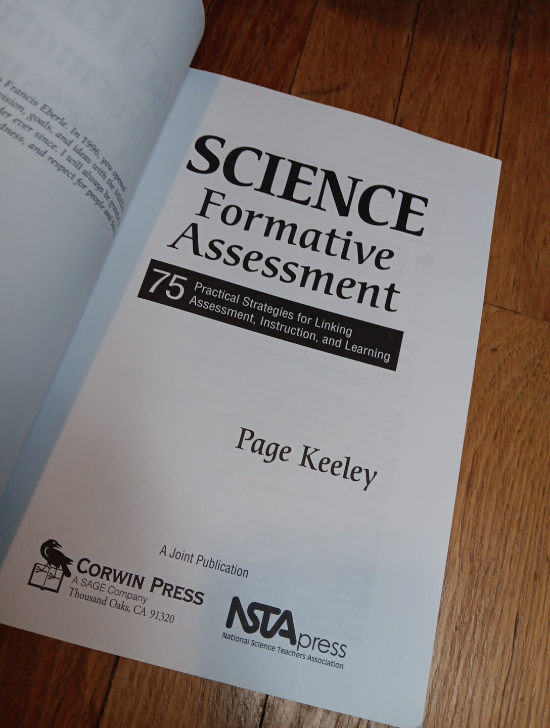 Science Formative Assessment Strategies for Linking Instruction & Learning Book