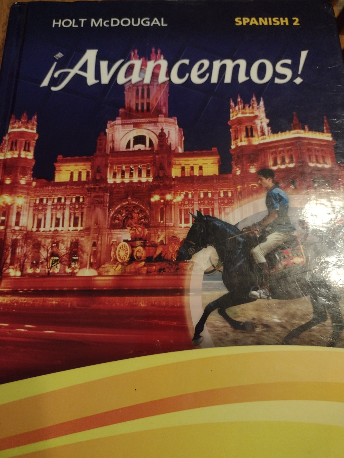 Advancemos Spanish One and TwoTextbook By Holt McDougal-VERY GOOD