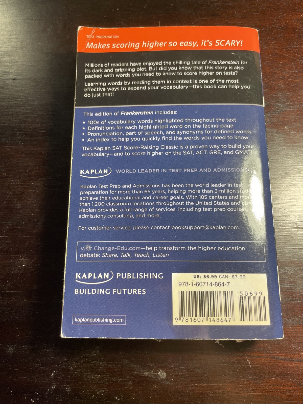 Kaplan Test Prep Ser.: Frankenstein : A Kaplan SAT Score-Raising Classic by Mary