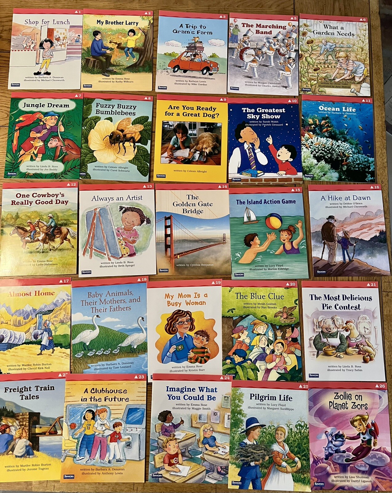 Saxon phonics and spelling GRADE 2, LEVEL A B C, 65 Readers Mixed Lot Books