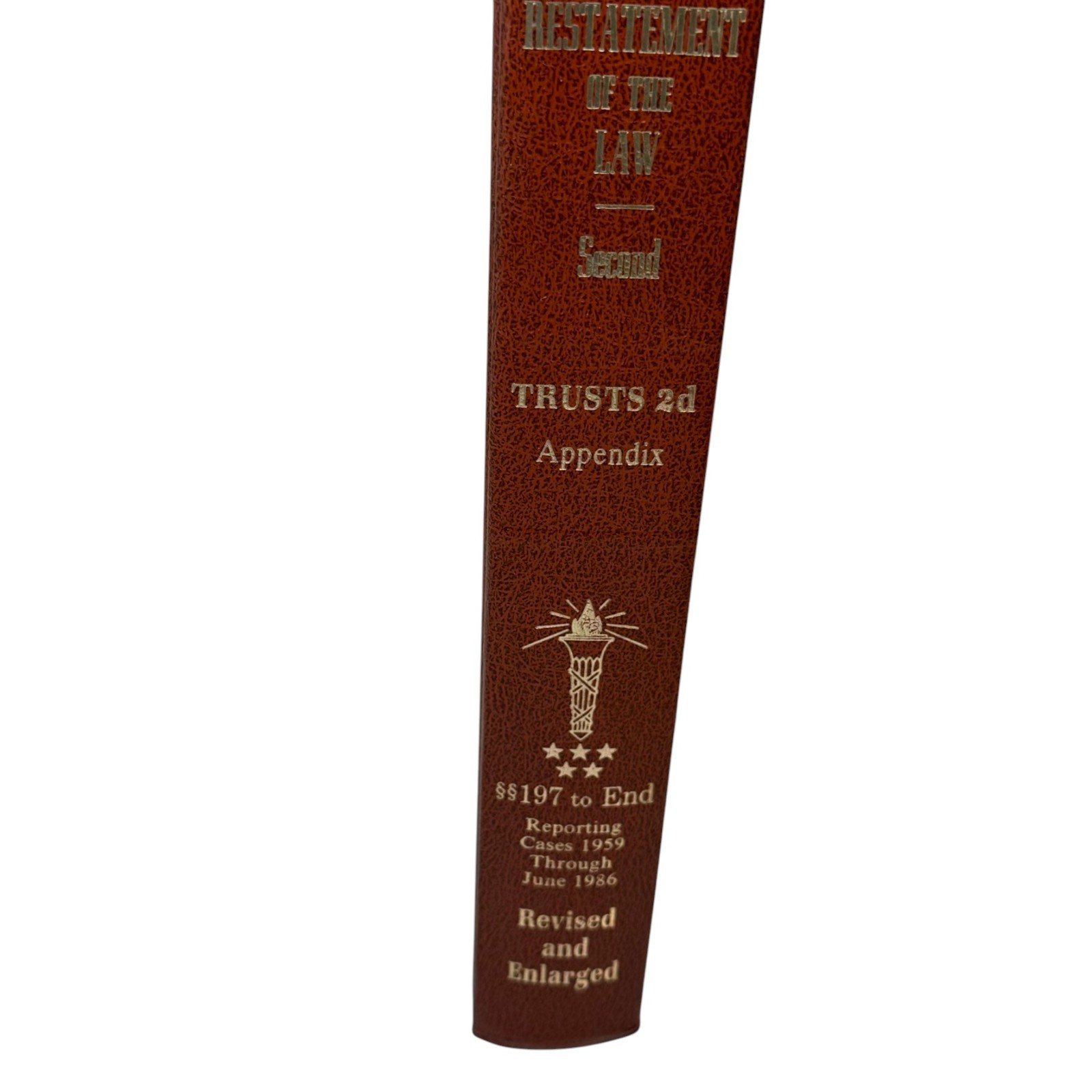 Restatement Of The Law Second TRUSTS 2D Appendix 197 – End ALI Law Book