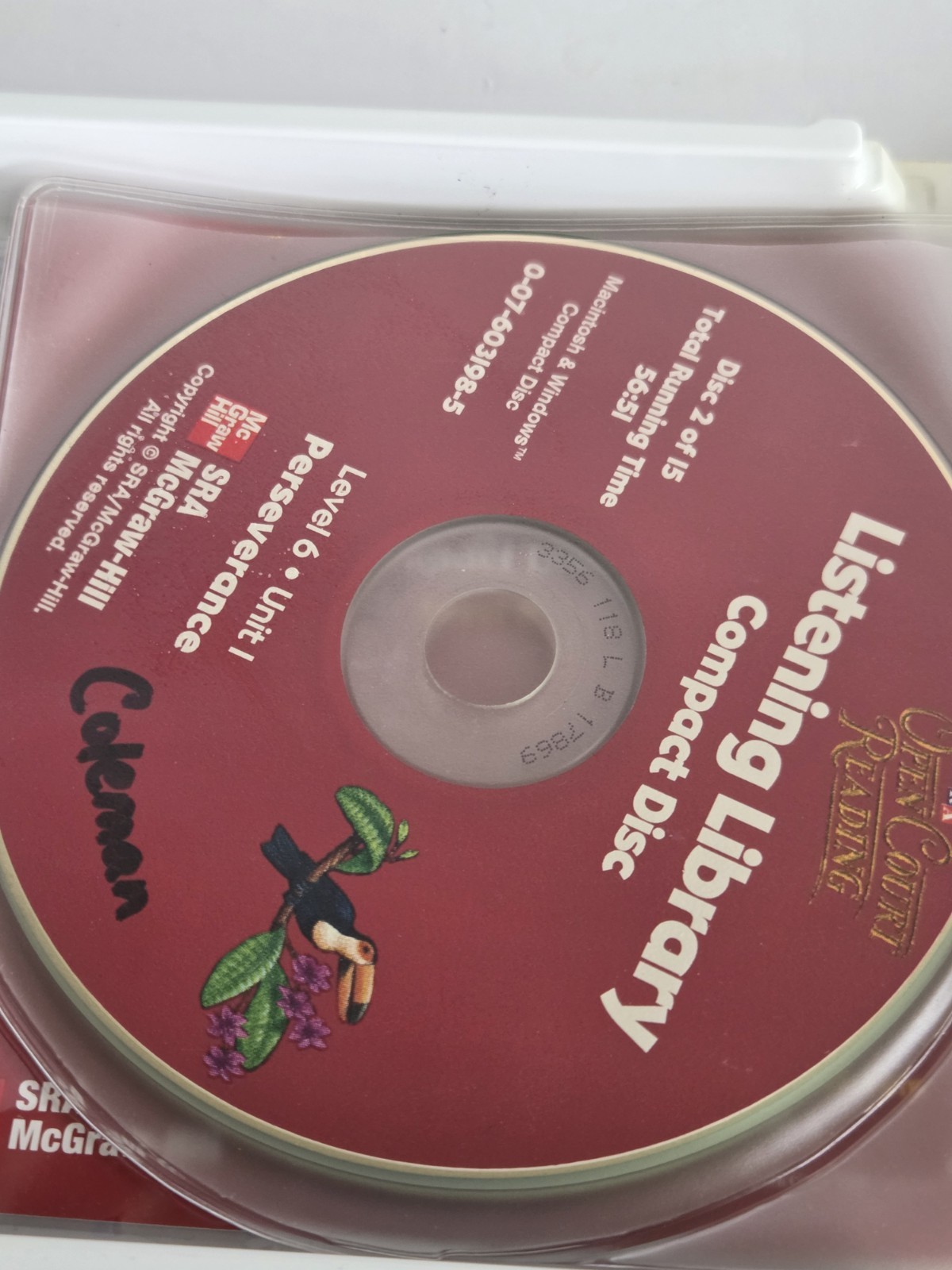 SRA Open Court Reading Preschool Level K Compact Discs Listening Library Level 6