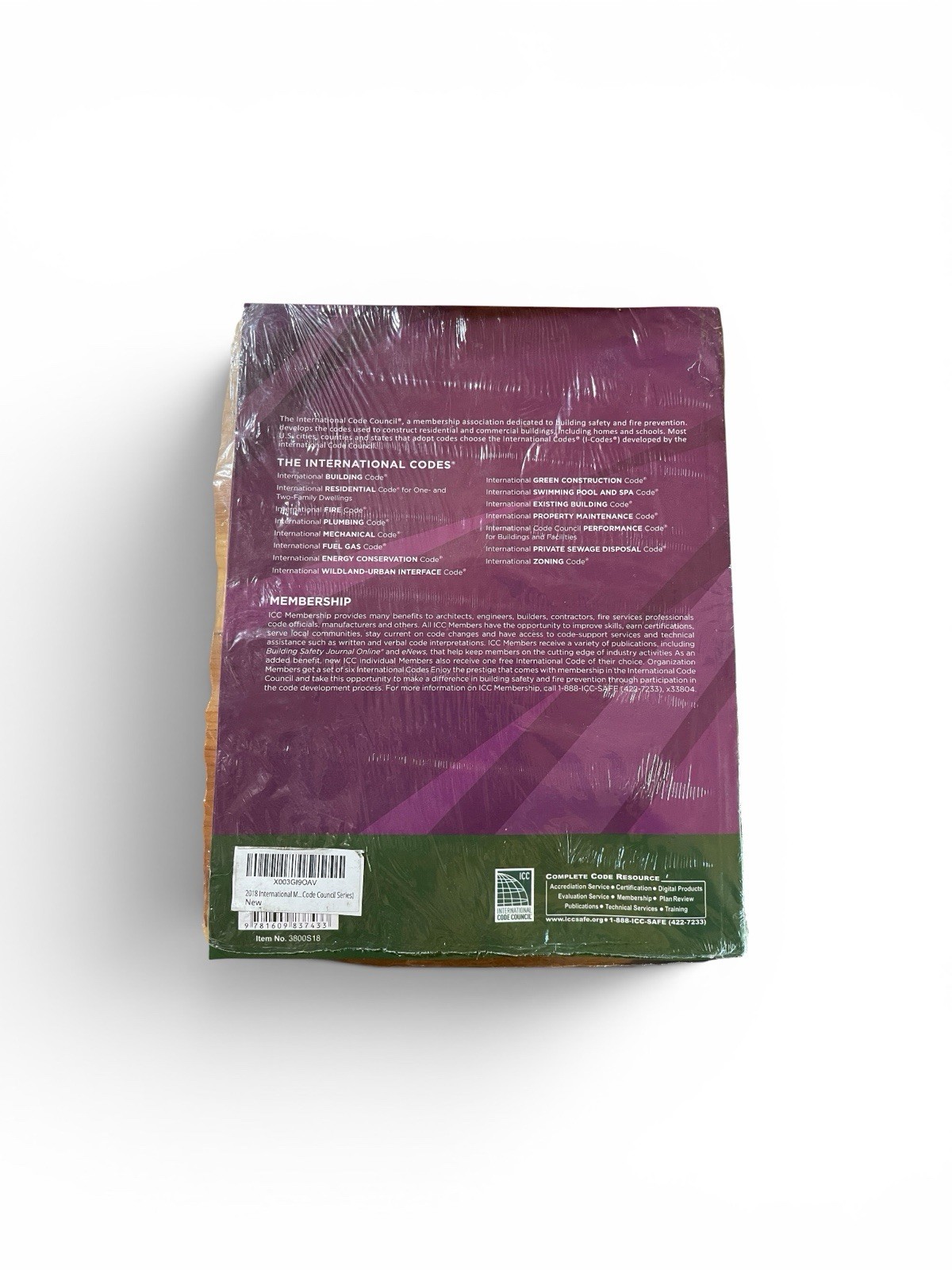 New International Code Council 2018 International Mechanical Code Free Shipping