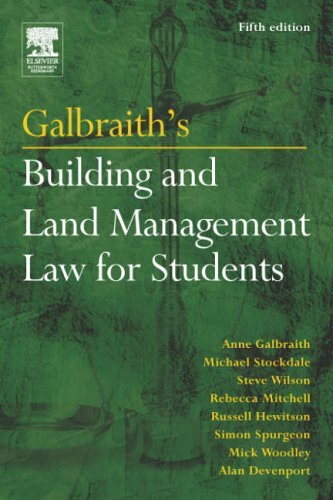 Galbraith’s Building and Land Management Law for Students, Fifth