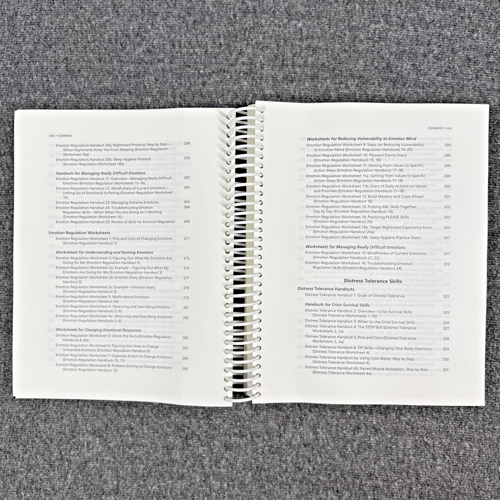 DBT Skills Training Handouts and Worksheets by Marsha M. Linehan, Like New
