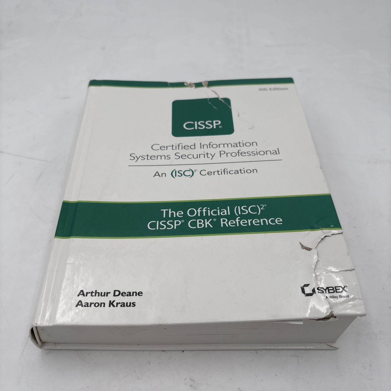 CISSP Official ISC2 CBK Reference 6th Edition Arthur Deane Hardcover I4-92
