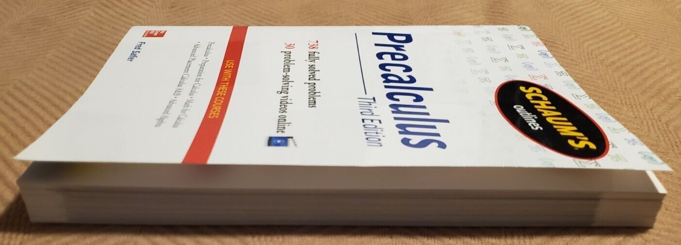 Schaum’s Outline Ser.: Schaum’s Outline of PreCalculus, 2nd Ed by Fred Safier…