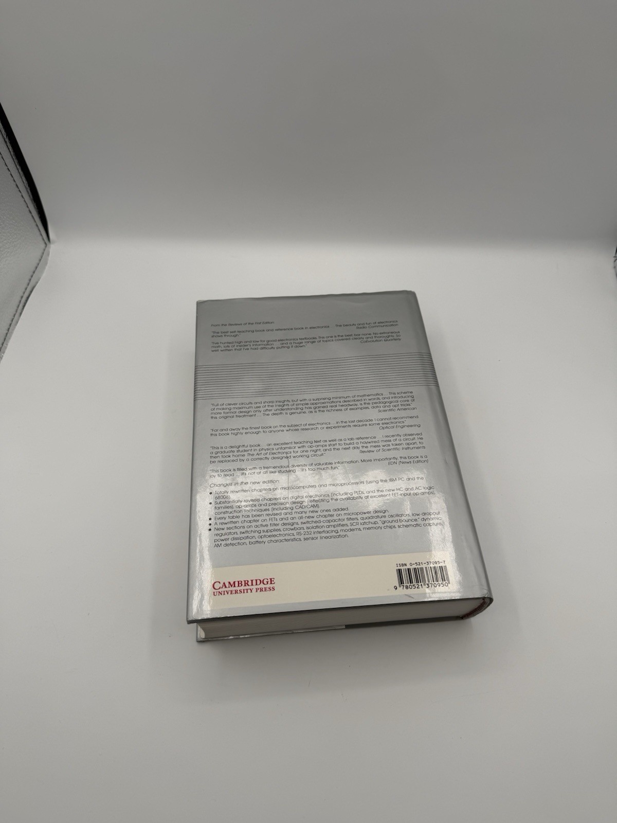 The Art of Electronics Horowitz Hill 2nd Edition 1989 Hardcover Cambridge Univ