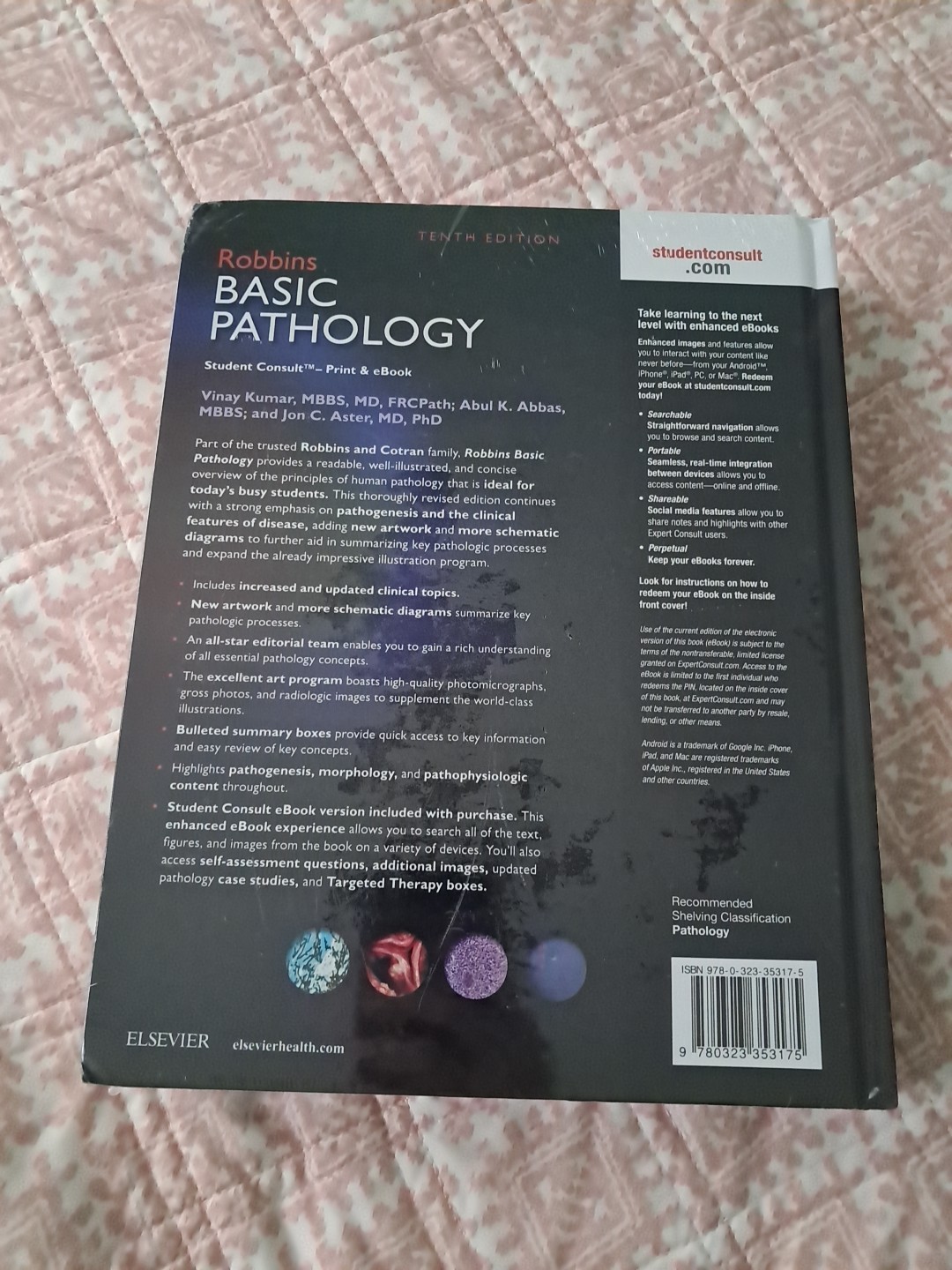 Robbins Basic Pathology 10th Edition Hardcover Kumar NEW
