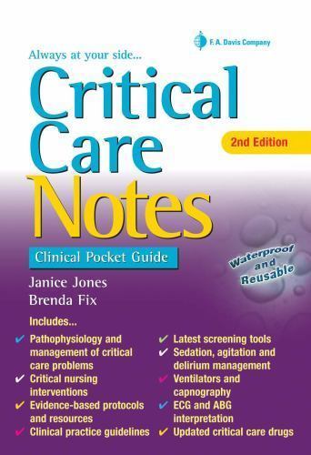 Critical Care Notes: Clinical P- 9780803642232, spiral-bou, Janice Jones PhD RN