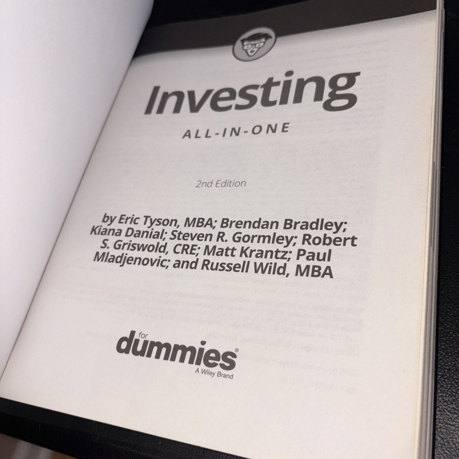 Investing All-in-One For Dummies 2nd Edition Eric Tyson Paperback Finance Book
