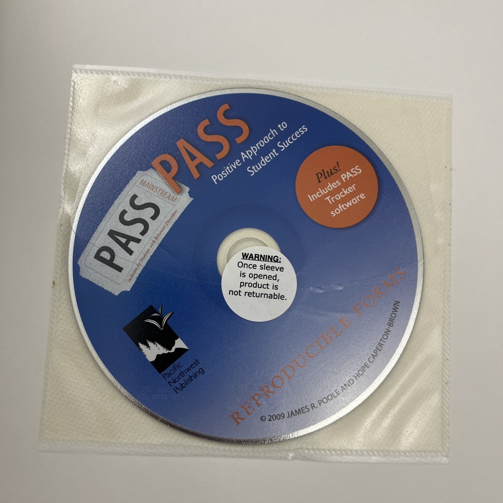 PASS Positive Approach to Student Success Behavior Disorders Book CD Poole