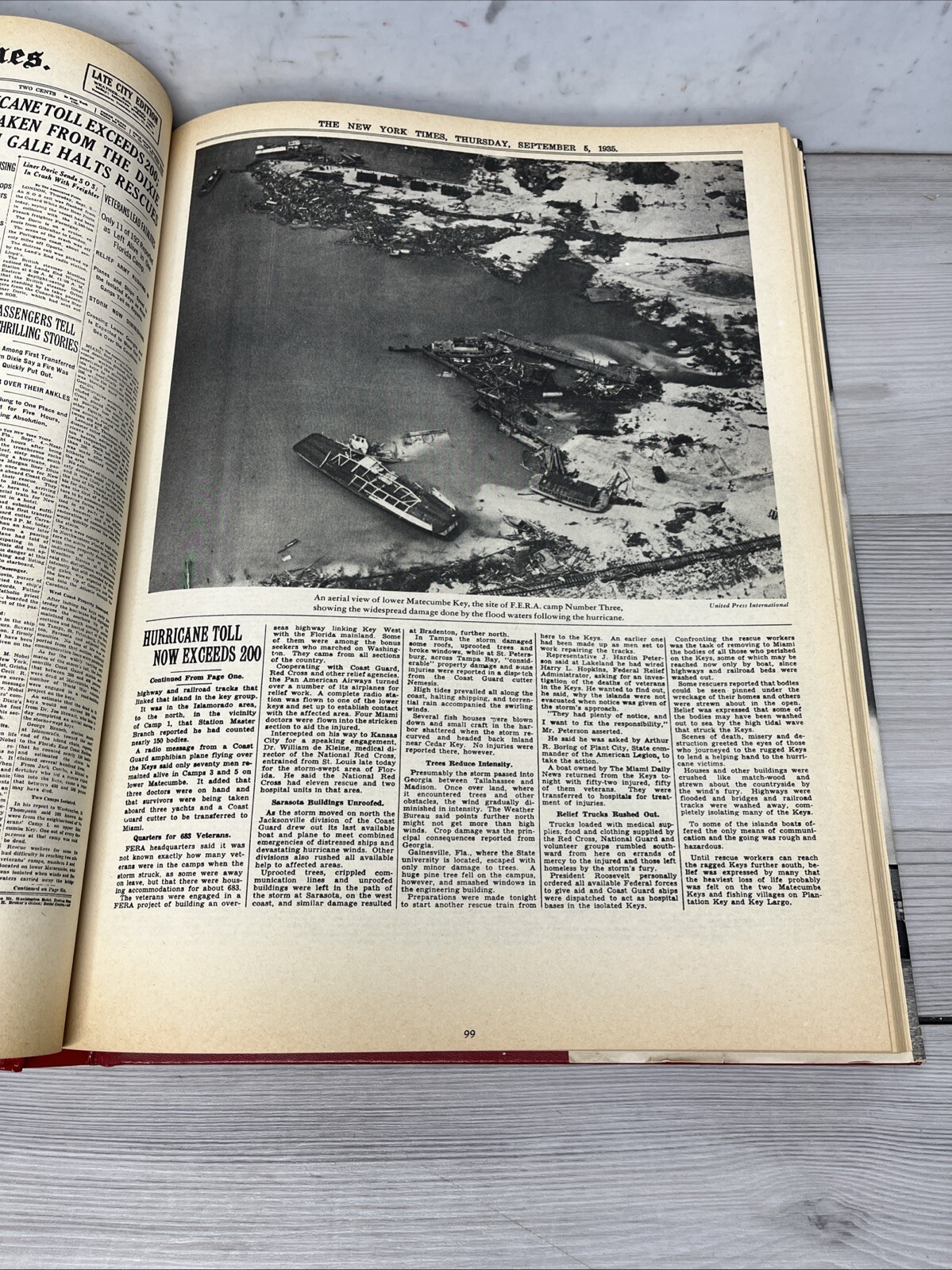 The New York Times – Page One The Major Events 1920-1975 – Disasters – Lot Of 3.