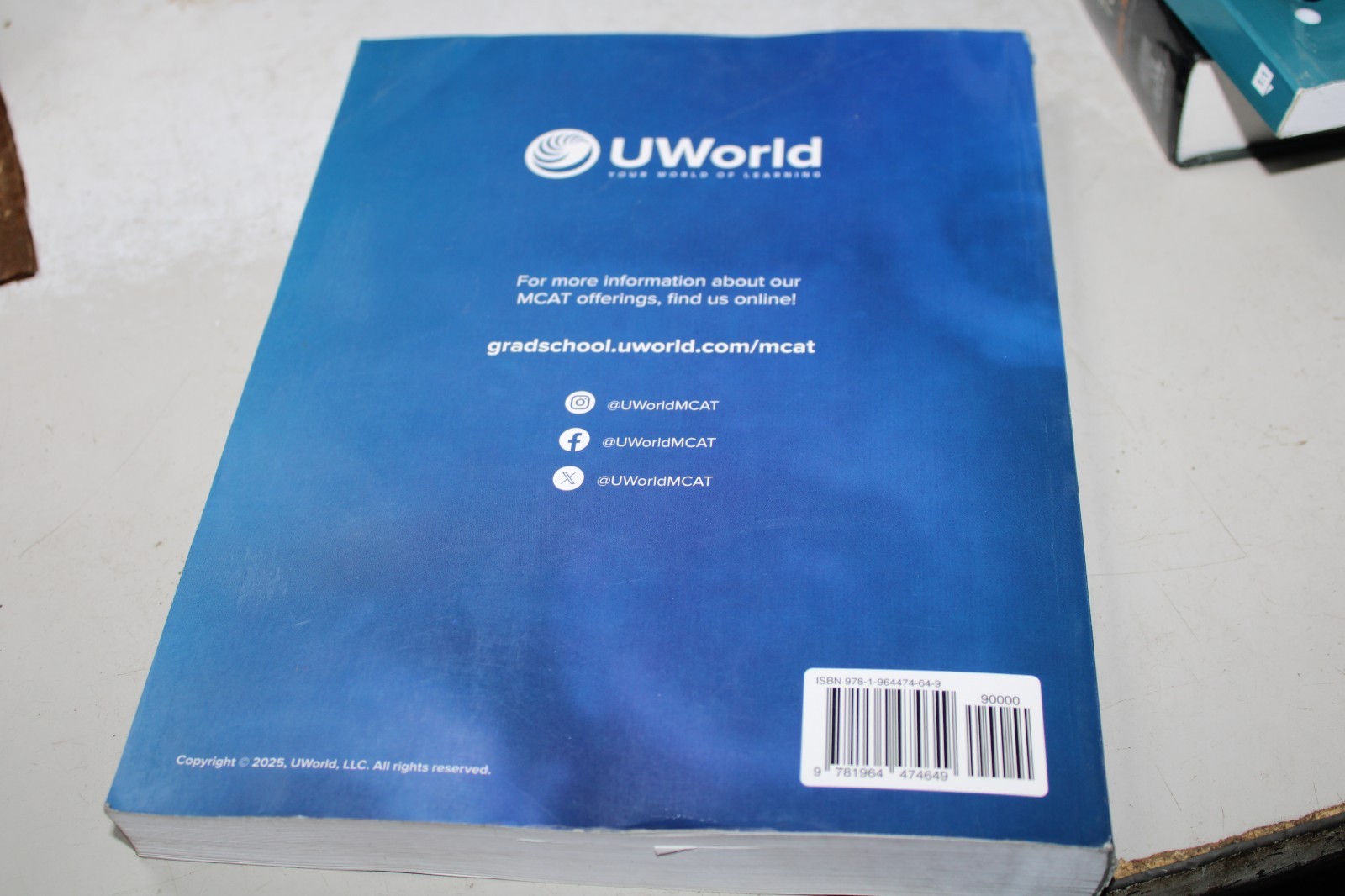 MCAT Biology 2025-2026 by UWorld (2024, Trade Paperback)