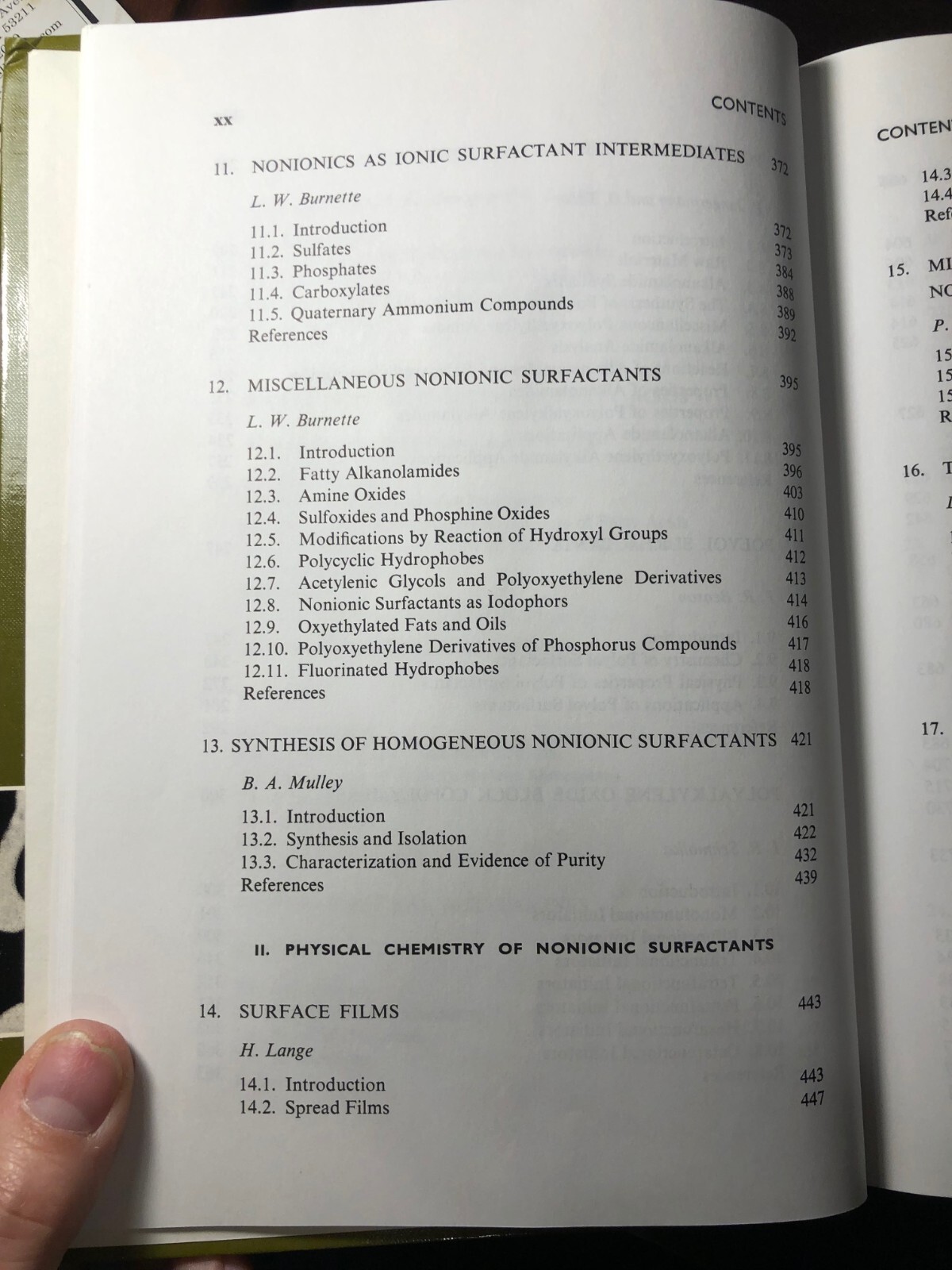 Nonionic Surfactants Volume 1 / Chemical Engineering & Biophysics Reference