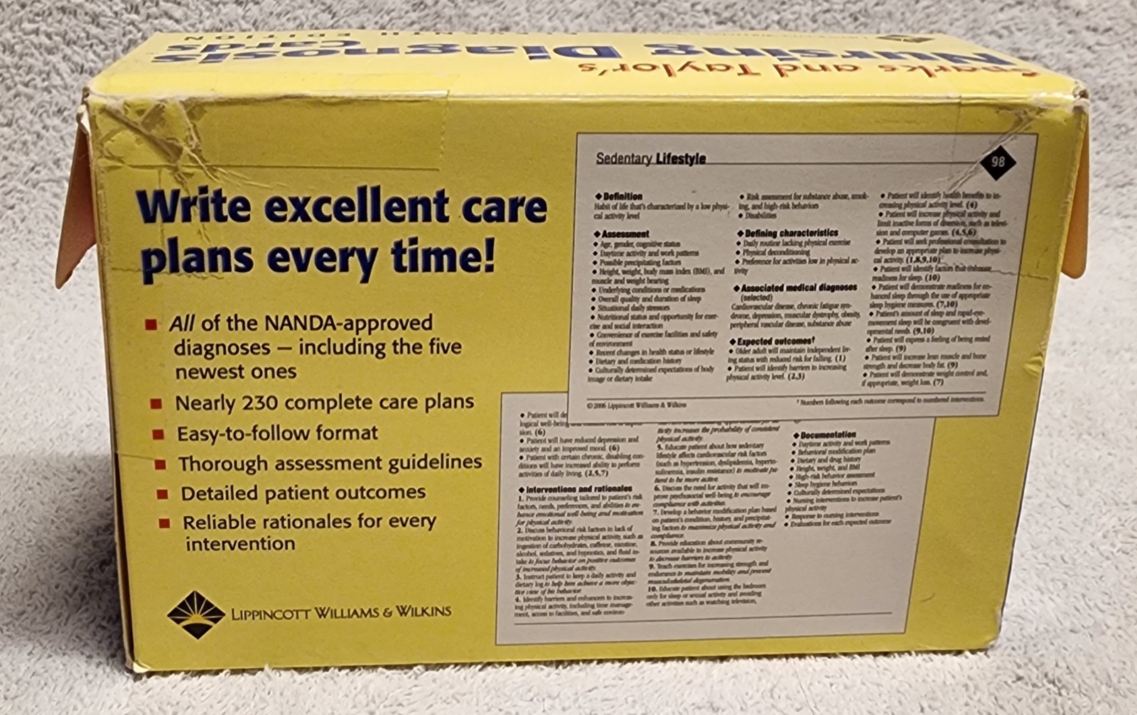 Nursing Diagnosis Cards by Cynthia M Taylor and Sheila Sparks Ralph 11th Edition