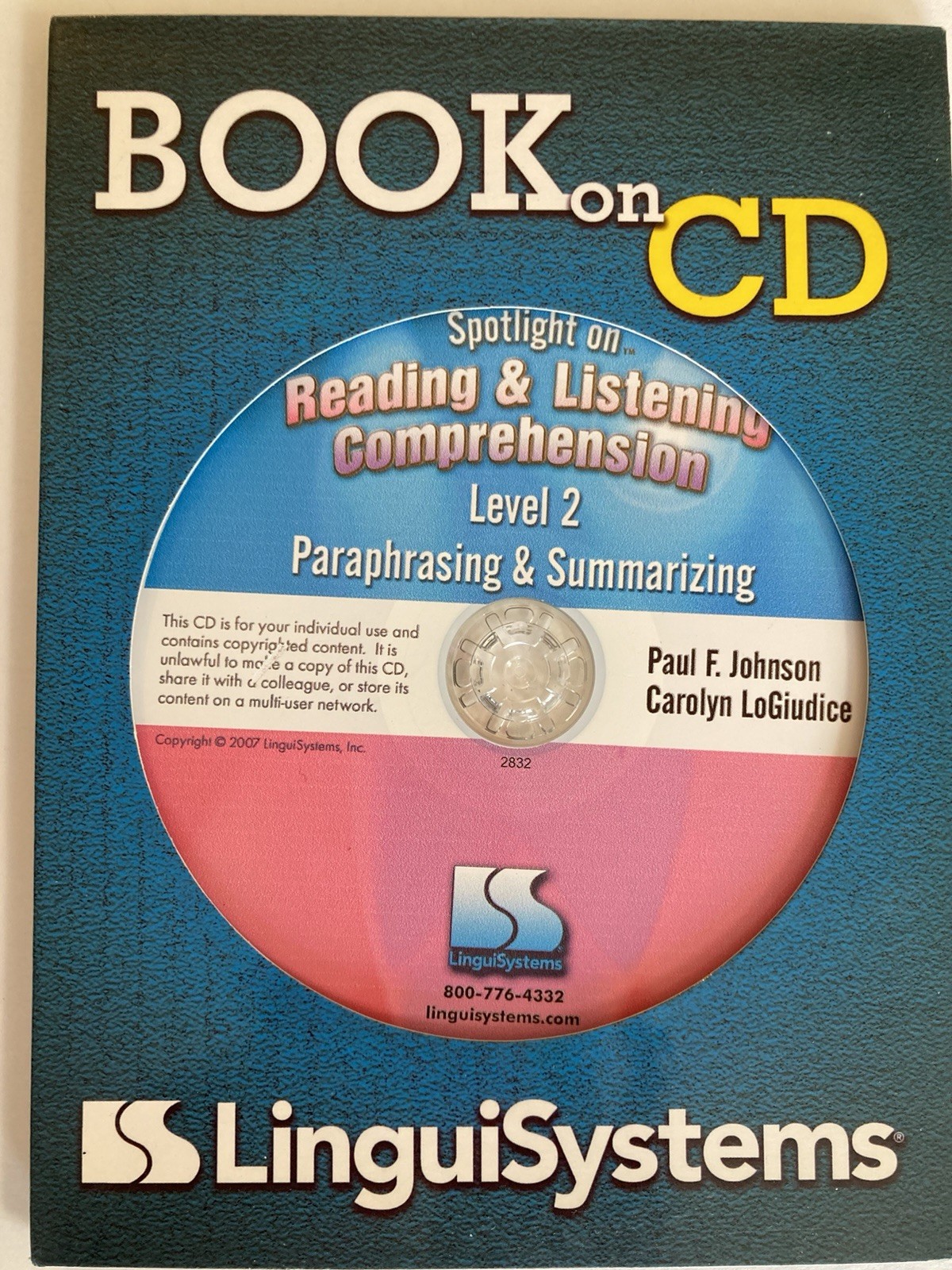 Spotlight Reading & Listening Comprehension Paraphrasing Summarizing Book on CD