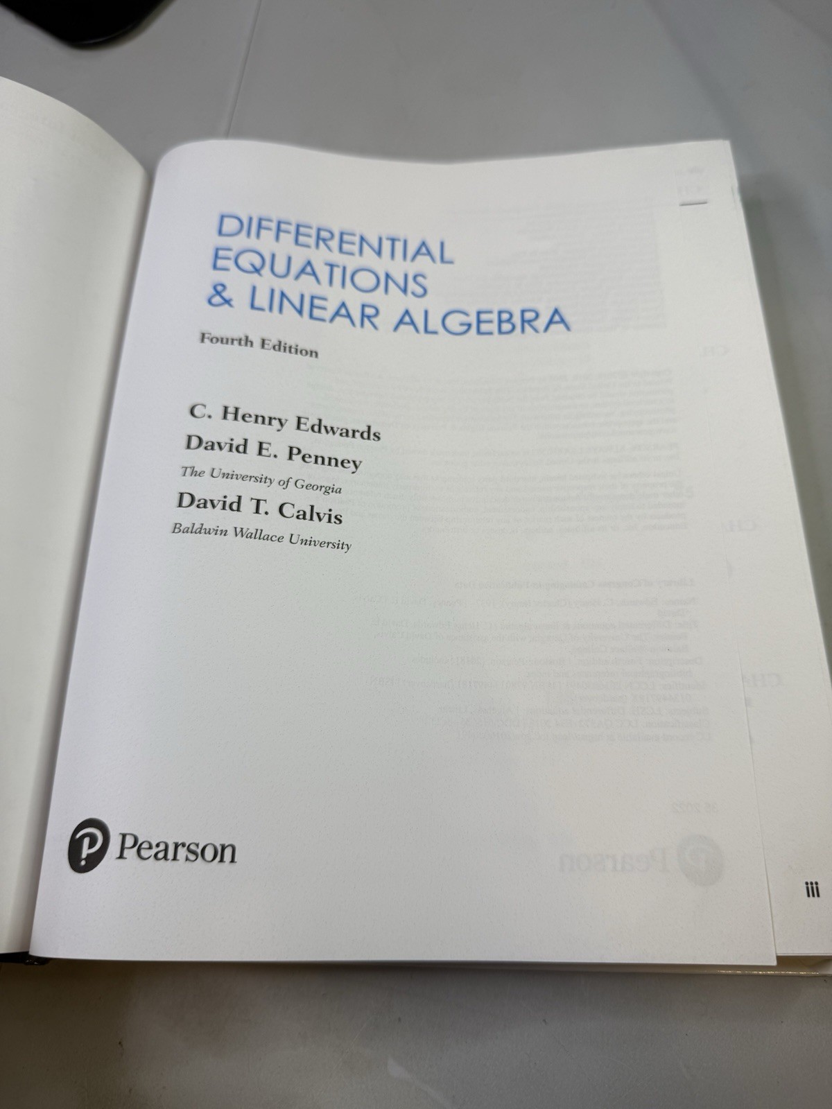 Differential Equations and Linear Algebra by Edwards, C. – 4th Edition