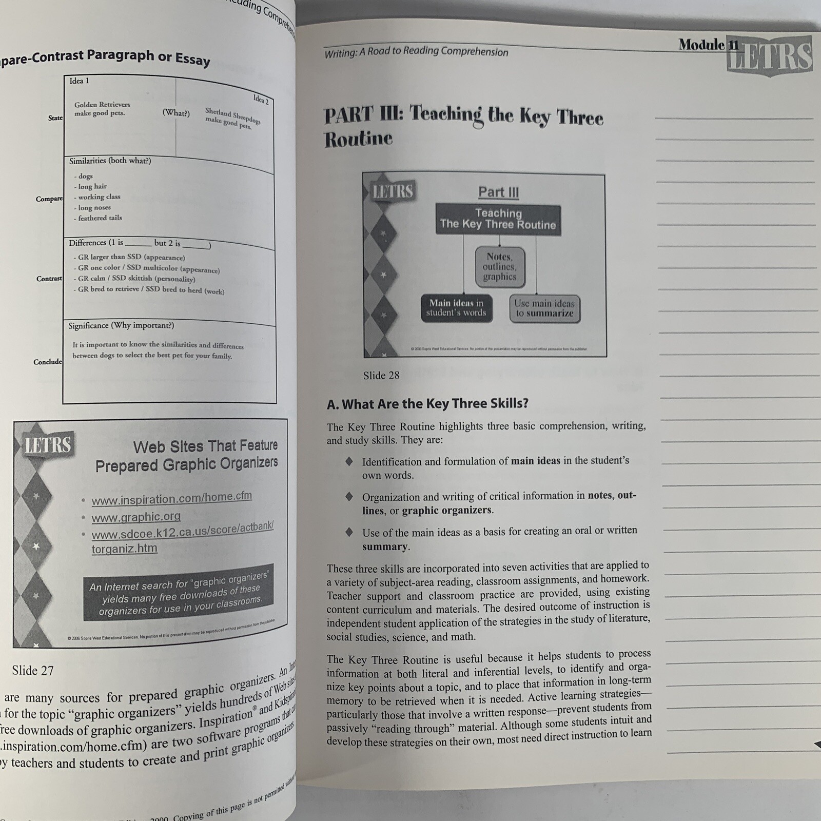 LETRS Language Essentials for Teachers Writing Reading Comprehension Homeschool