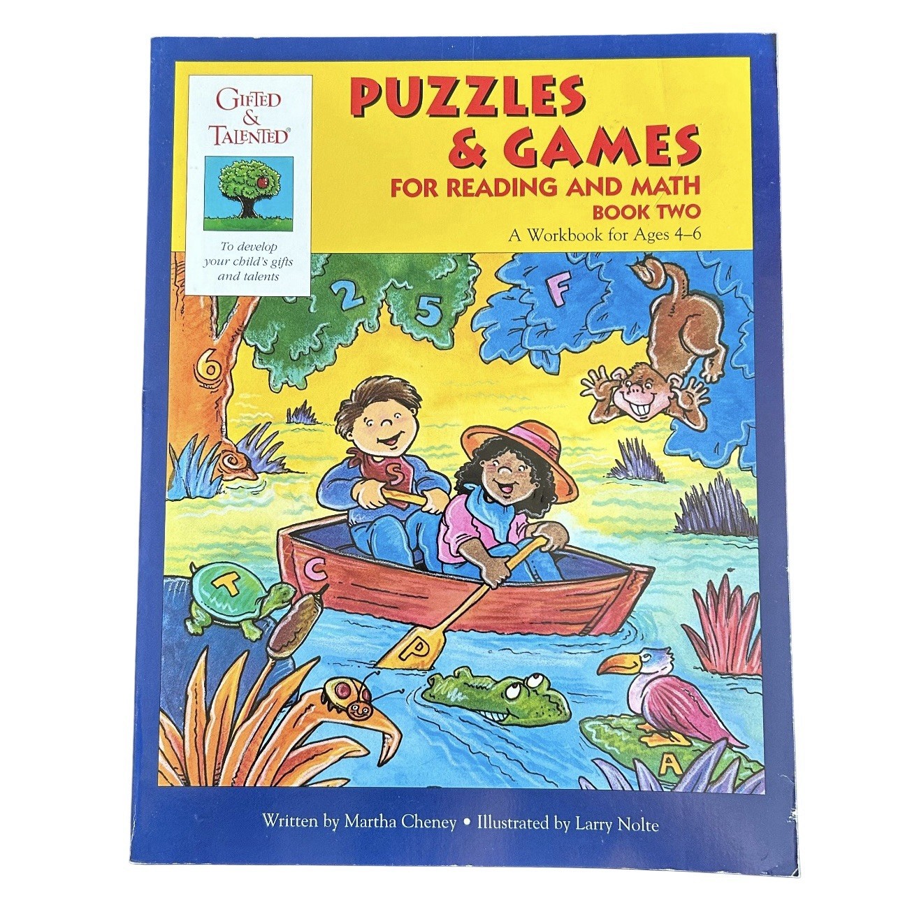 Puzzles & Games Teach Reading Math Ages 4-6 Teacher Workbook Resource Talented