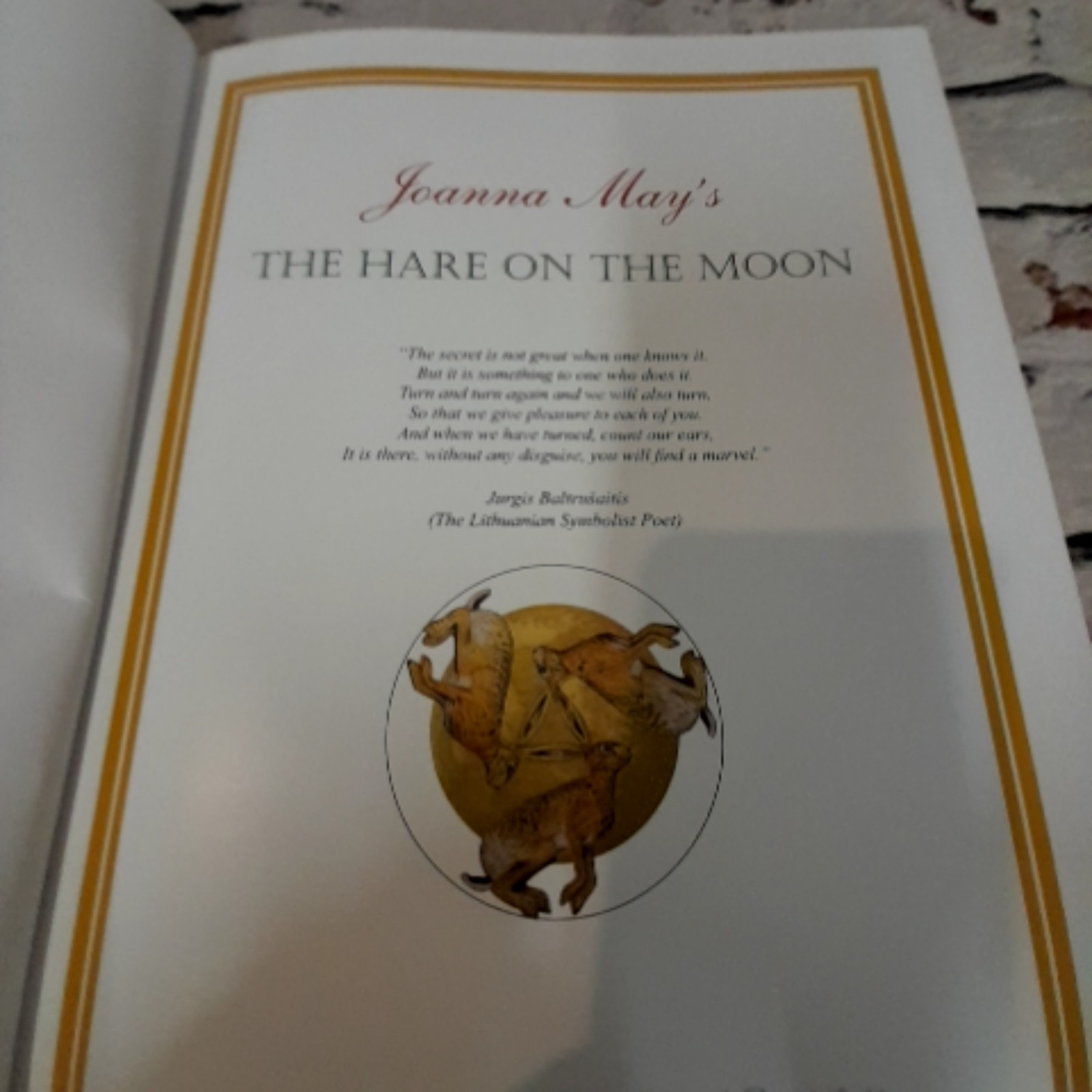 The Hare On The Moon Book Joanna May Illustrated Story Unique Design 80 Pages