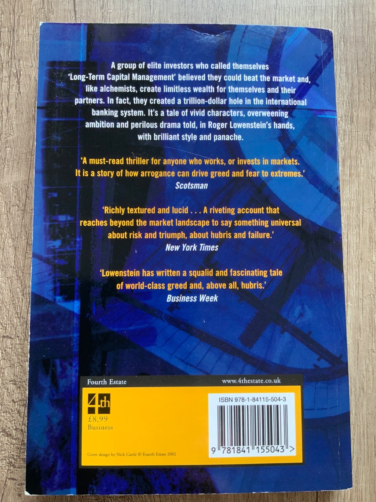 When Genius Failed: The Rise and Fall of Long … by Lowenstein, Roger Paperback