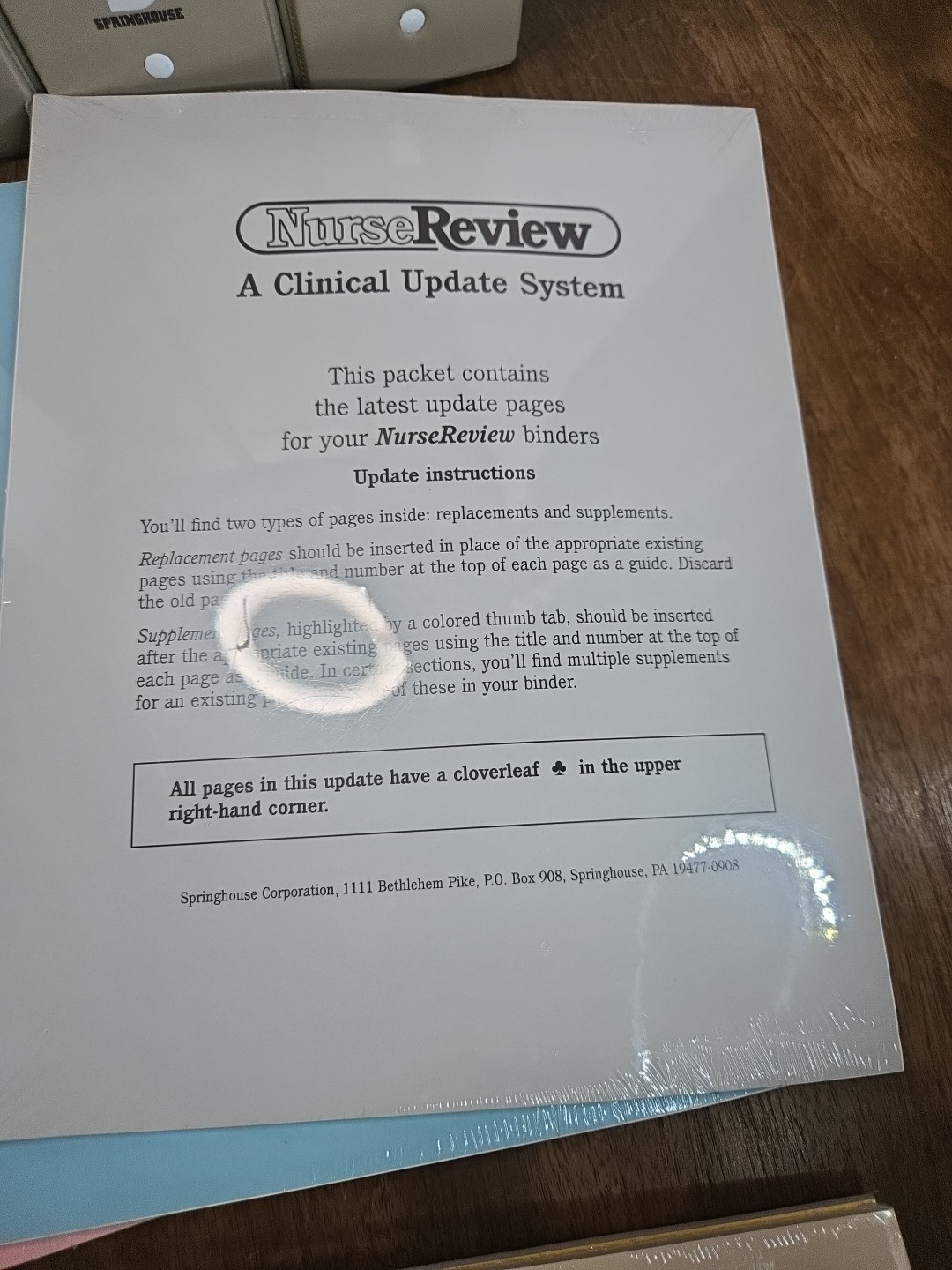 Nurse Review Clinical Update System – Volumes 1, 2 & 3 in 3-Ring Binders
