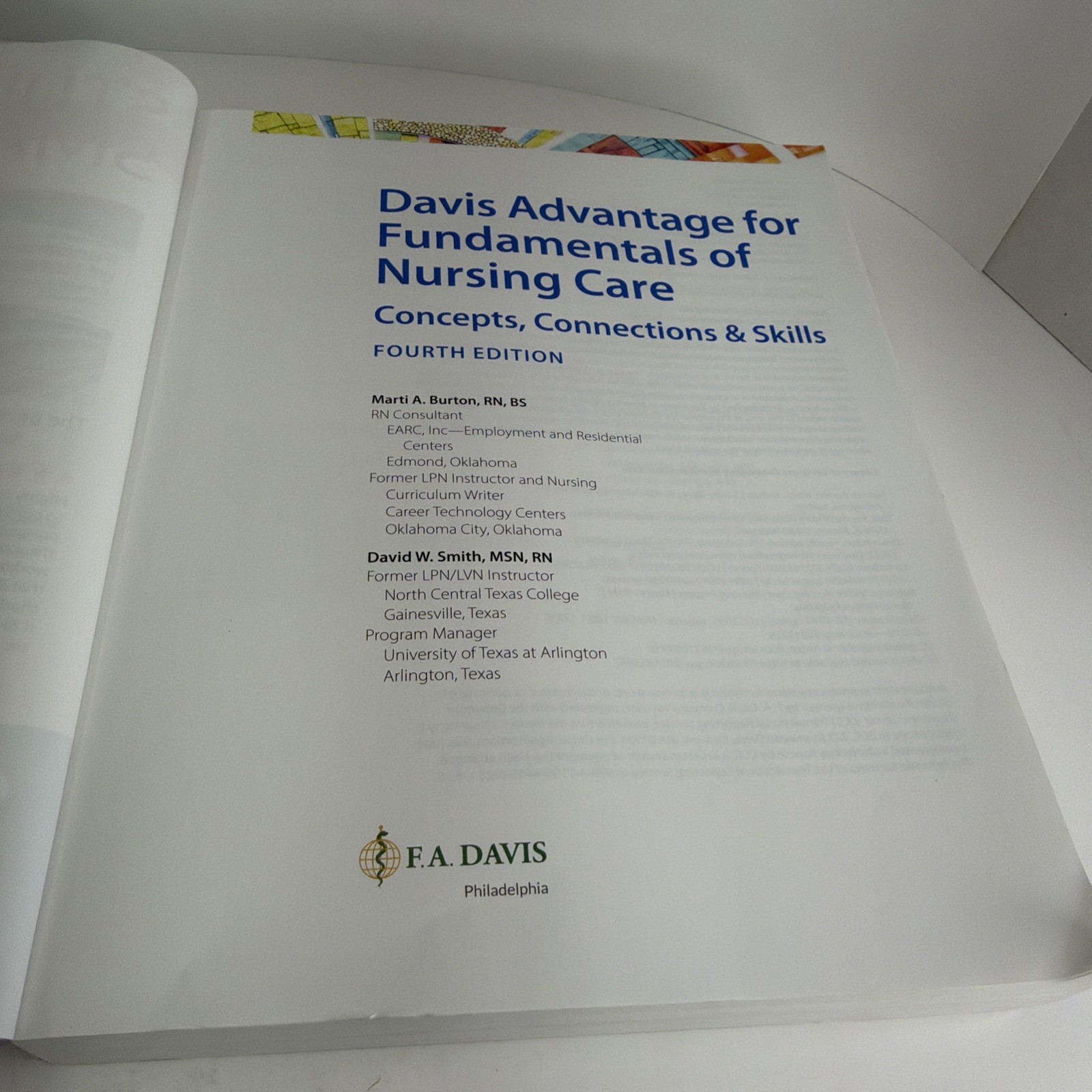 Davis Advantage for Fundamentals of Nursing Care: Concepts, Connections & Skills
