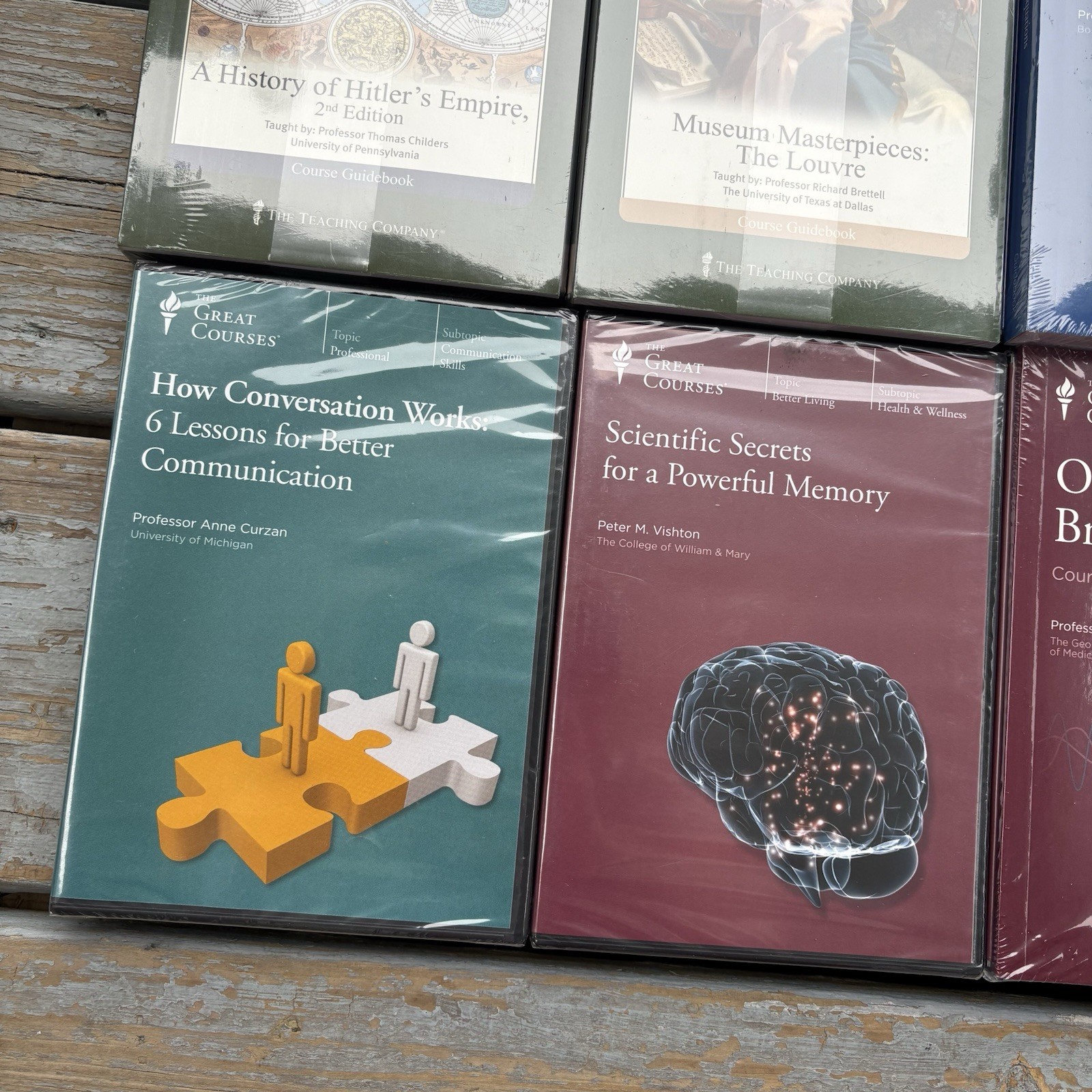 Great Courses The Learning Company Lot of 13 Different Courses DVDs & Guides NEW