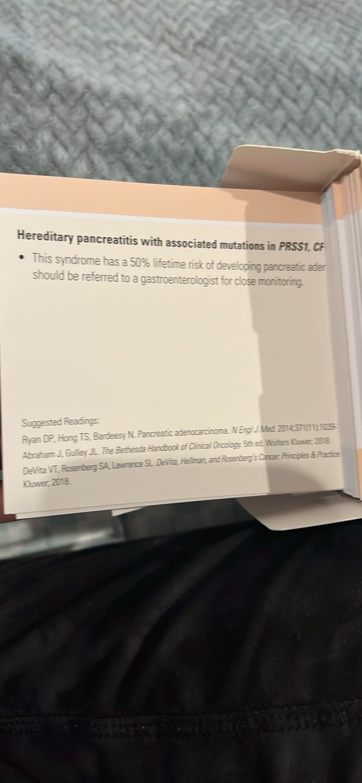 Oncology Rapid Review Flash Cards