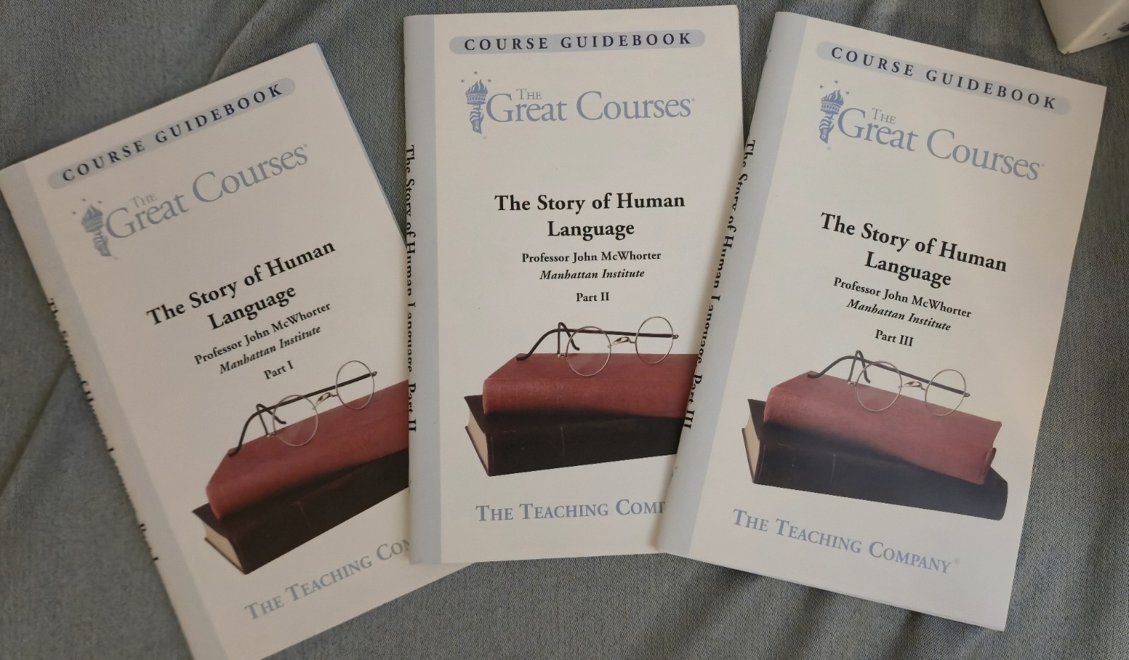 Great Courses The Story Of Human Language John McWhorter Parts 1-3 VHS Guidbooks