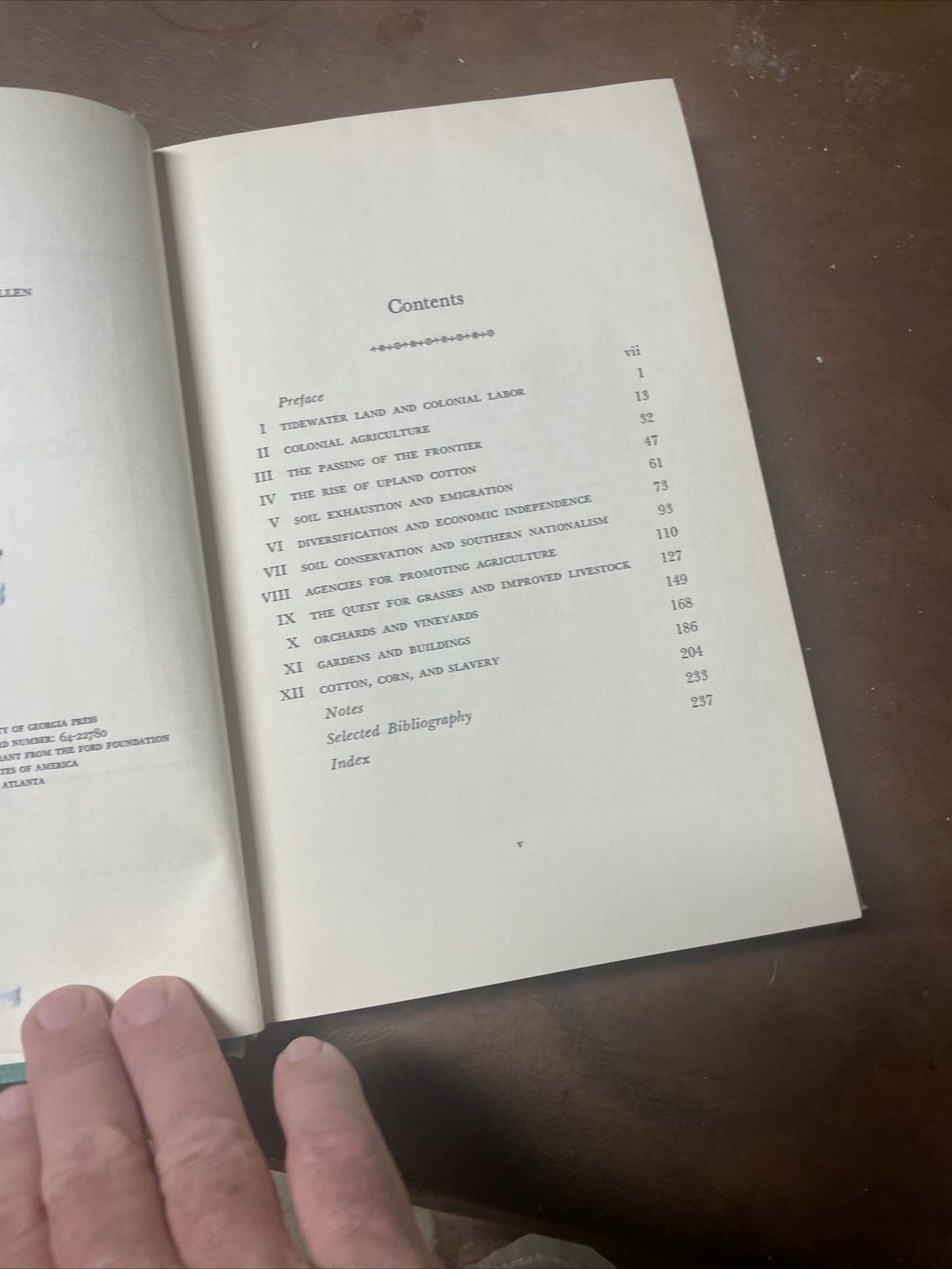 A History of Georgia Agriculture 1732-1860 By James C. Bonner 1964 Hardcover