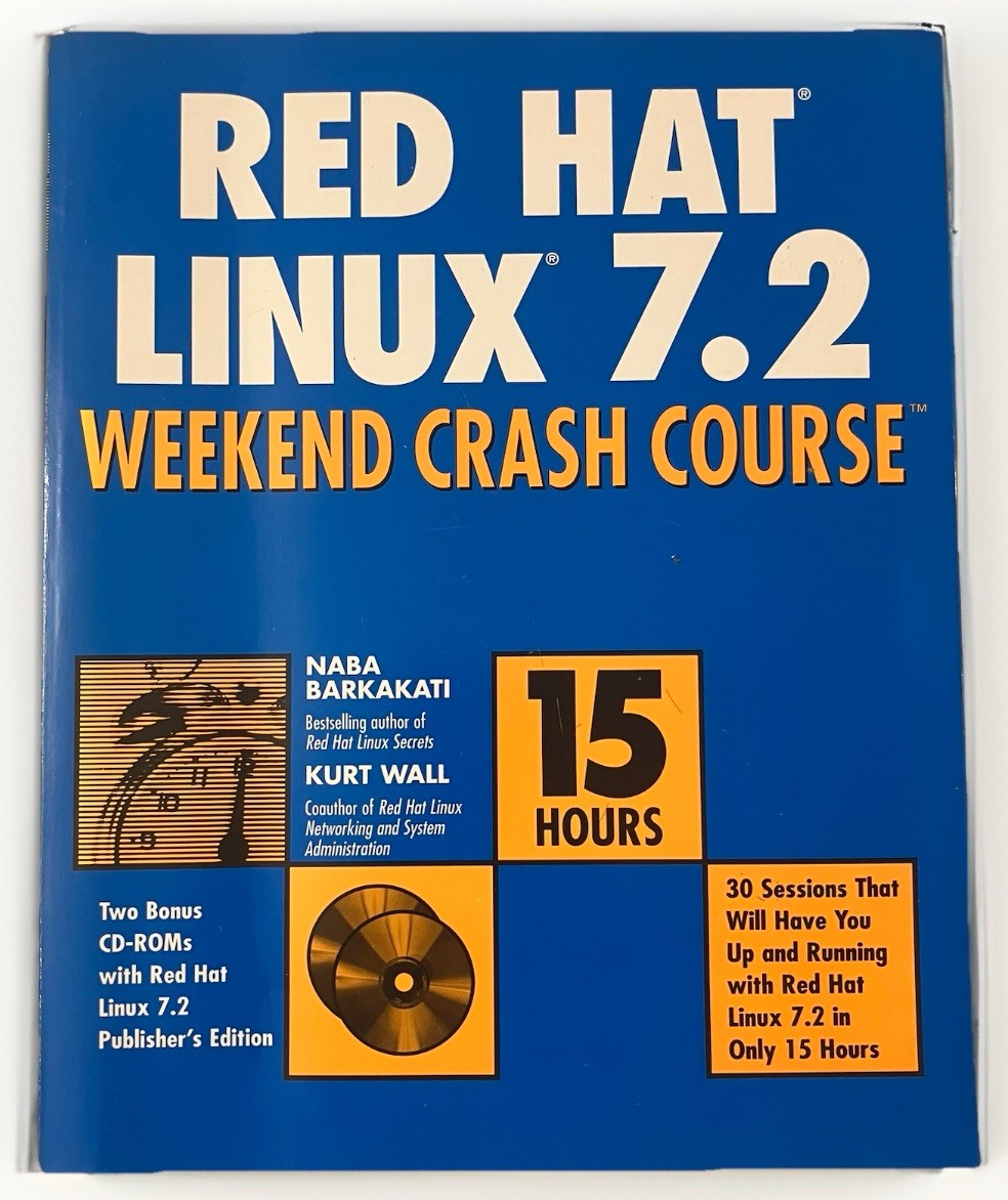 Red Hat Linux 7.2 Weekend Crash Course Barkakati Wall 2002 PB No Discs