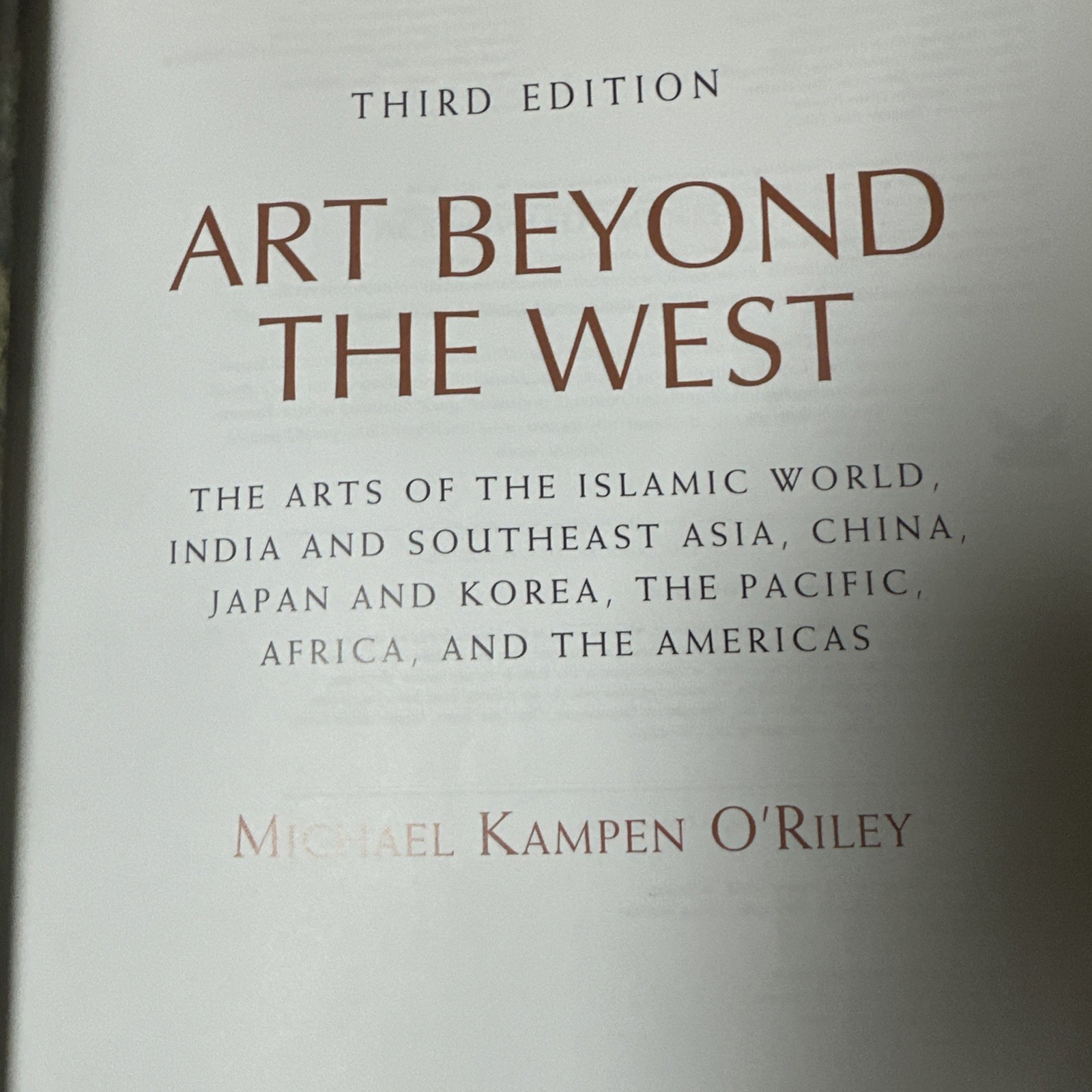Art Beyond The West Third Edition Michael Kampen O’Riley Softcover SC Book 2014