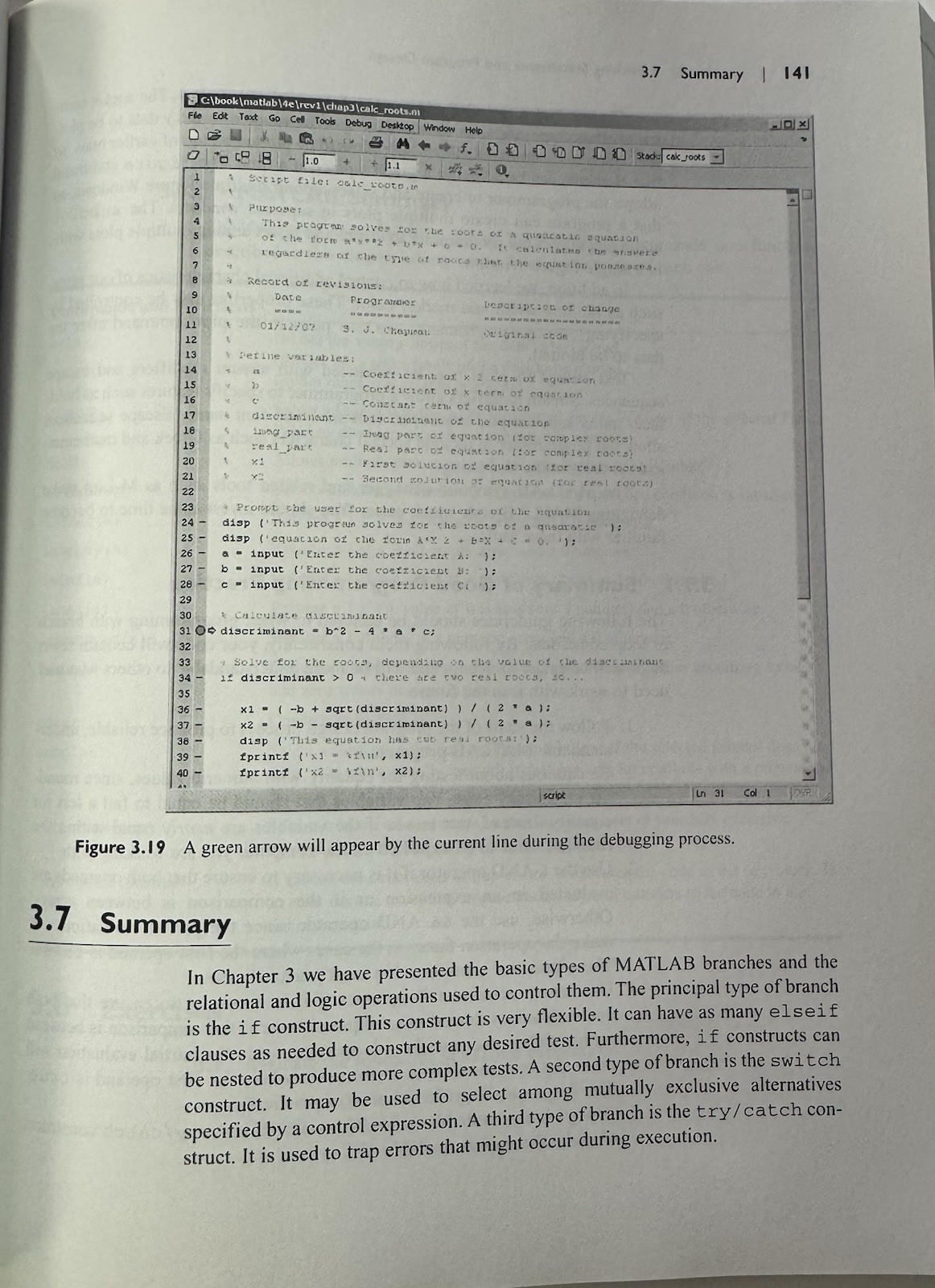 Essentials of MATLAB® Programming by Stephen J. Chapman (2008, Paperback)
