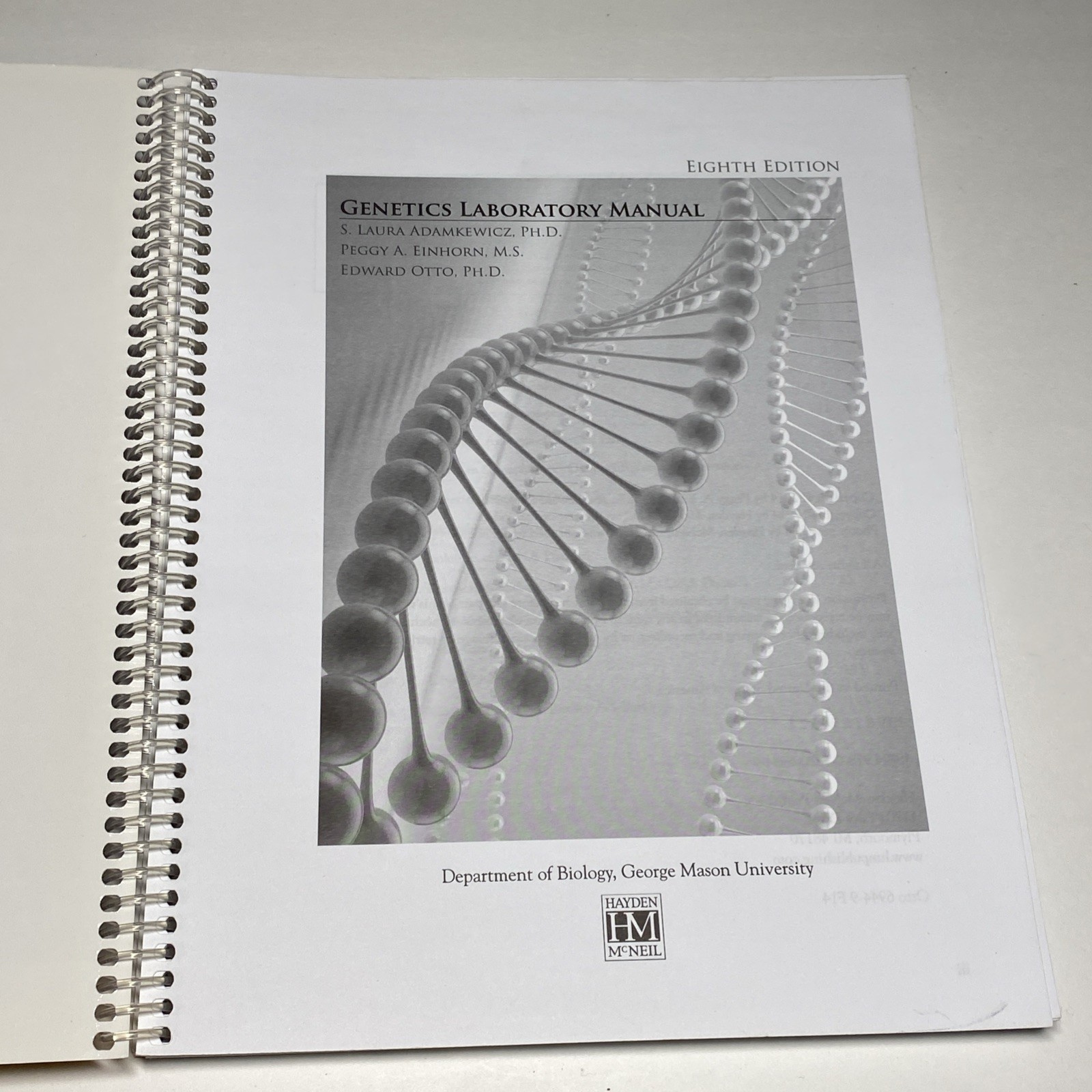 Genetics Laboratory Manual 8th Edition – Adamkewicz Einhorn Otto GMU