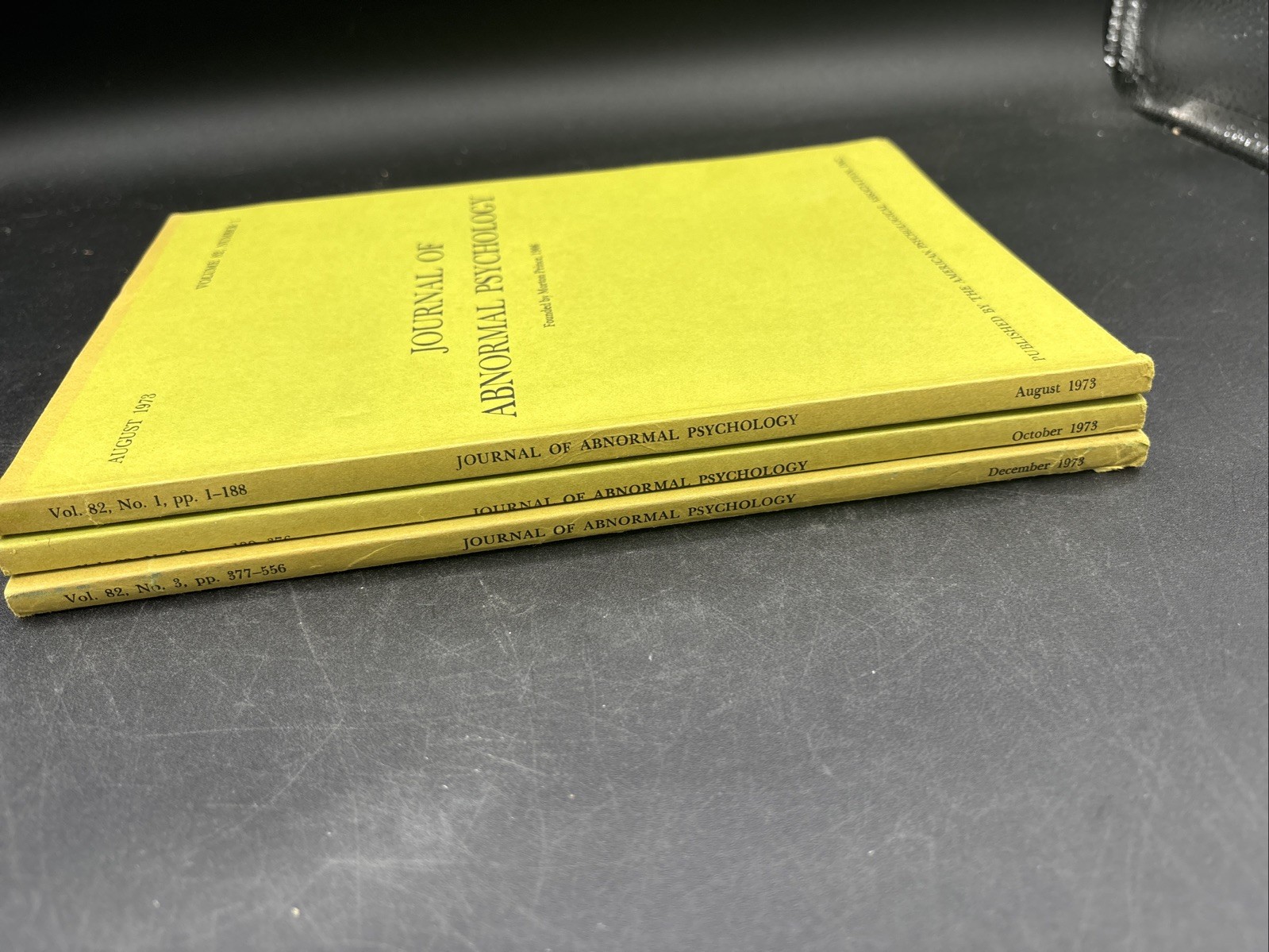 1973 Journal Of Abnormal Psychology Vol 82 1-2-3 APA Behavior Drug Treatment